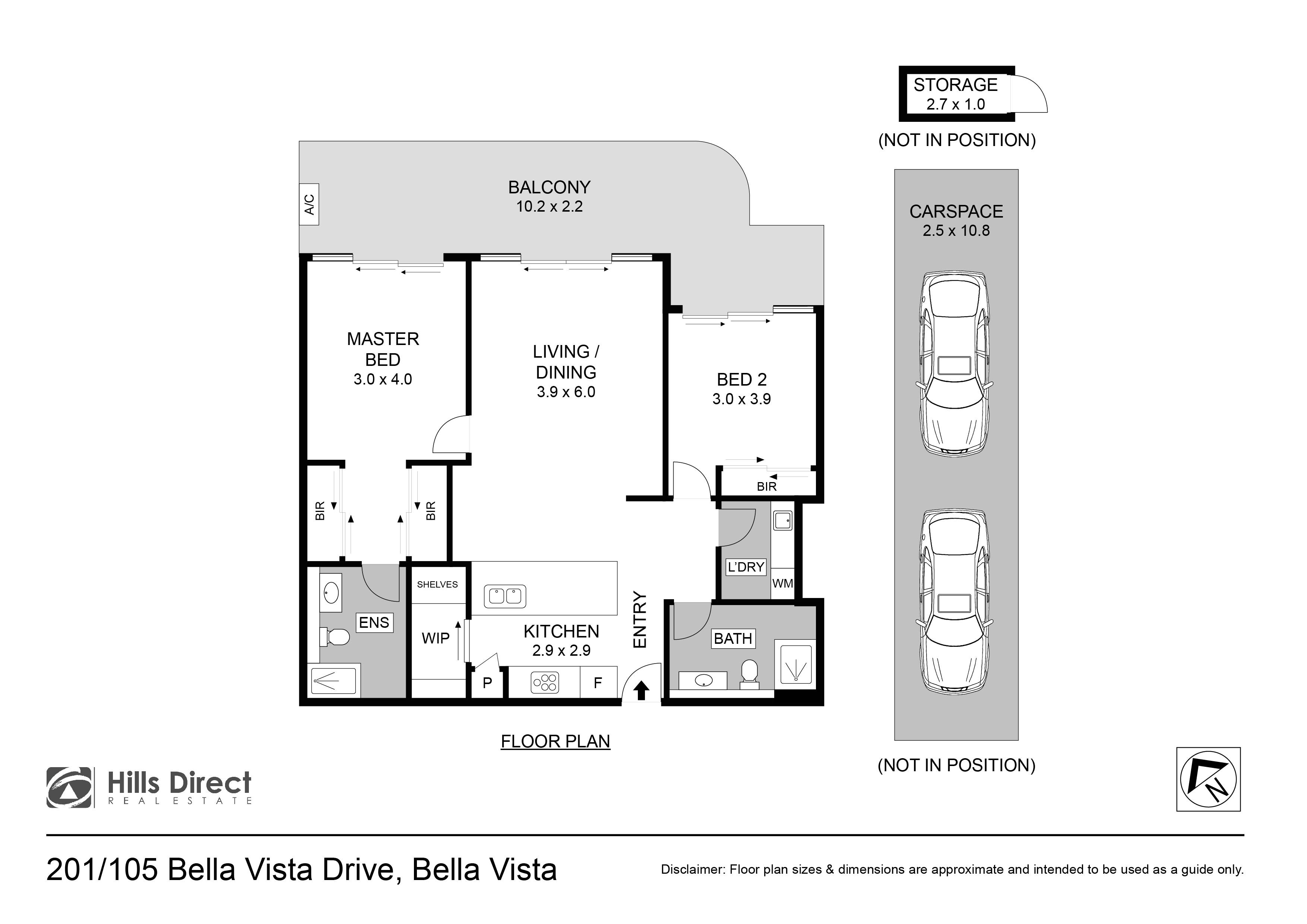 2-bedroom unit at 201/105 Bella Vista Drive, Bella Vista, NSW 2153, The Hills, New South Wales