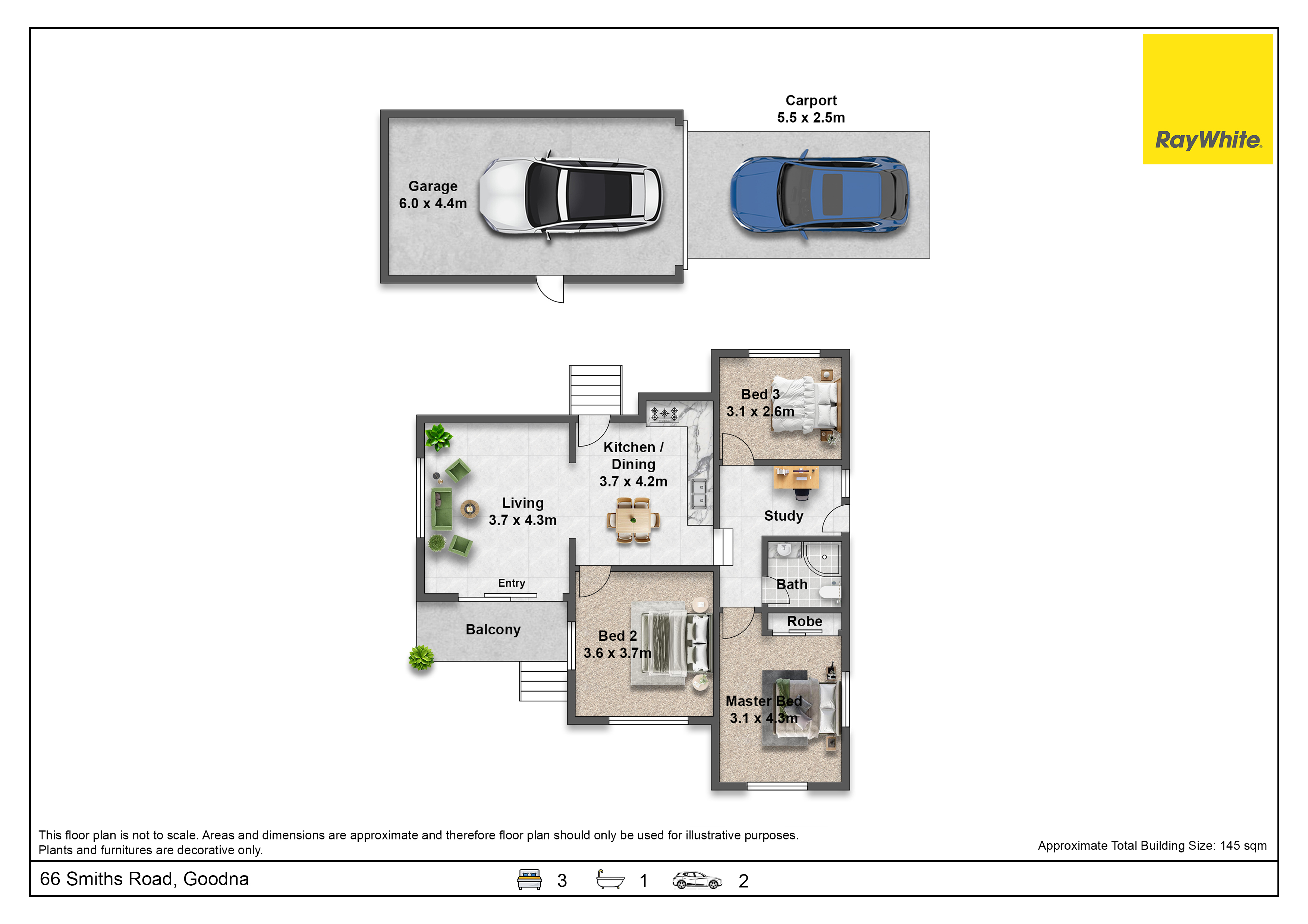 3-bedroom house at 66 SMITHS ROAD, Goodna QLD 4300, Ipswich, Queensland