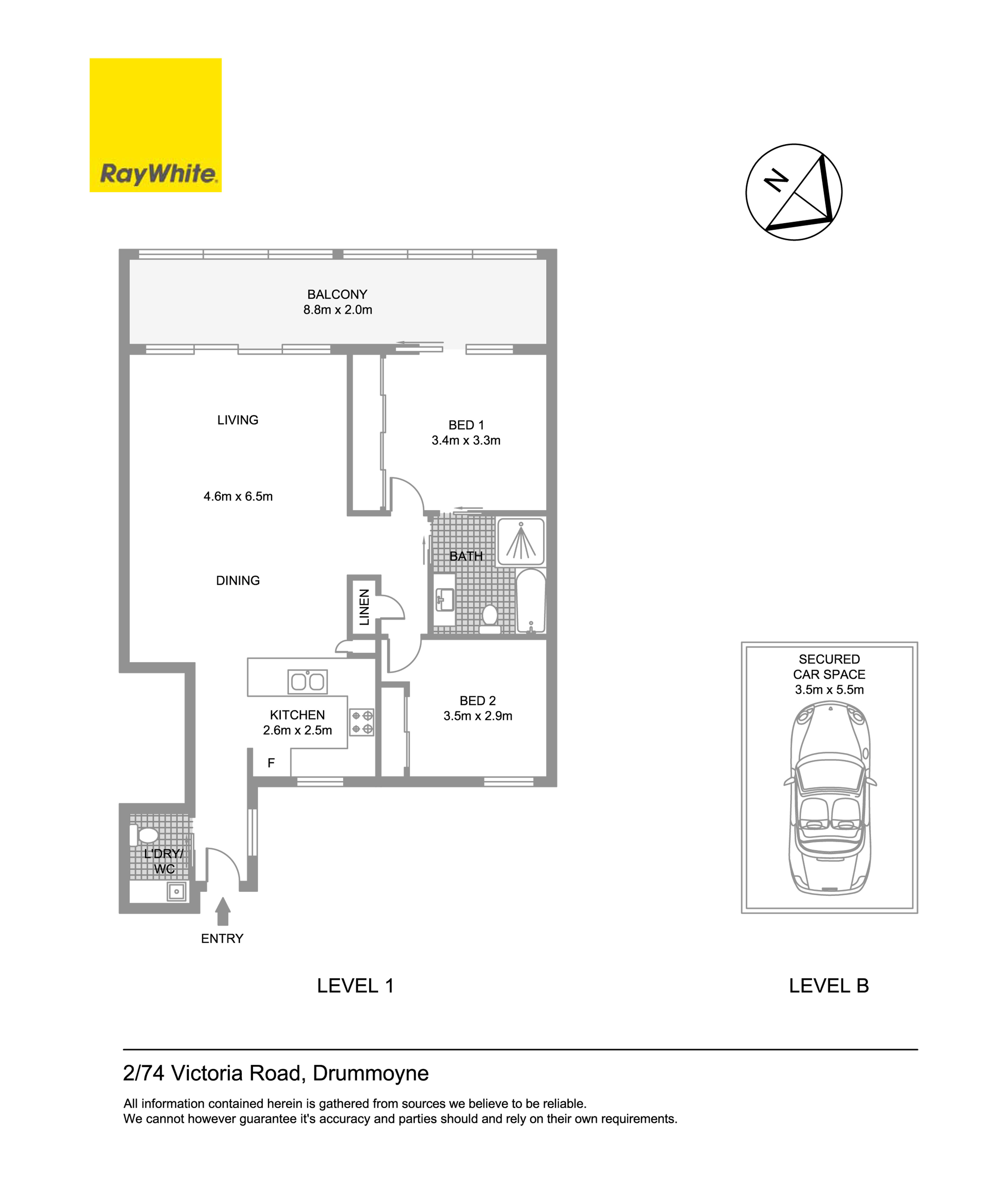 2-bedroom unit at 2/74-76 Victoria Road, Drummoyne, NSW 2047, Canada Bay, New South Wales