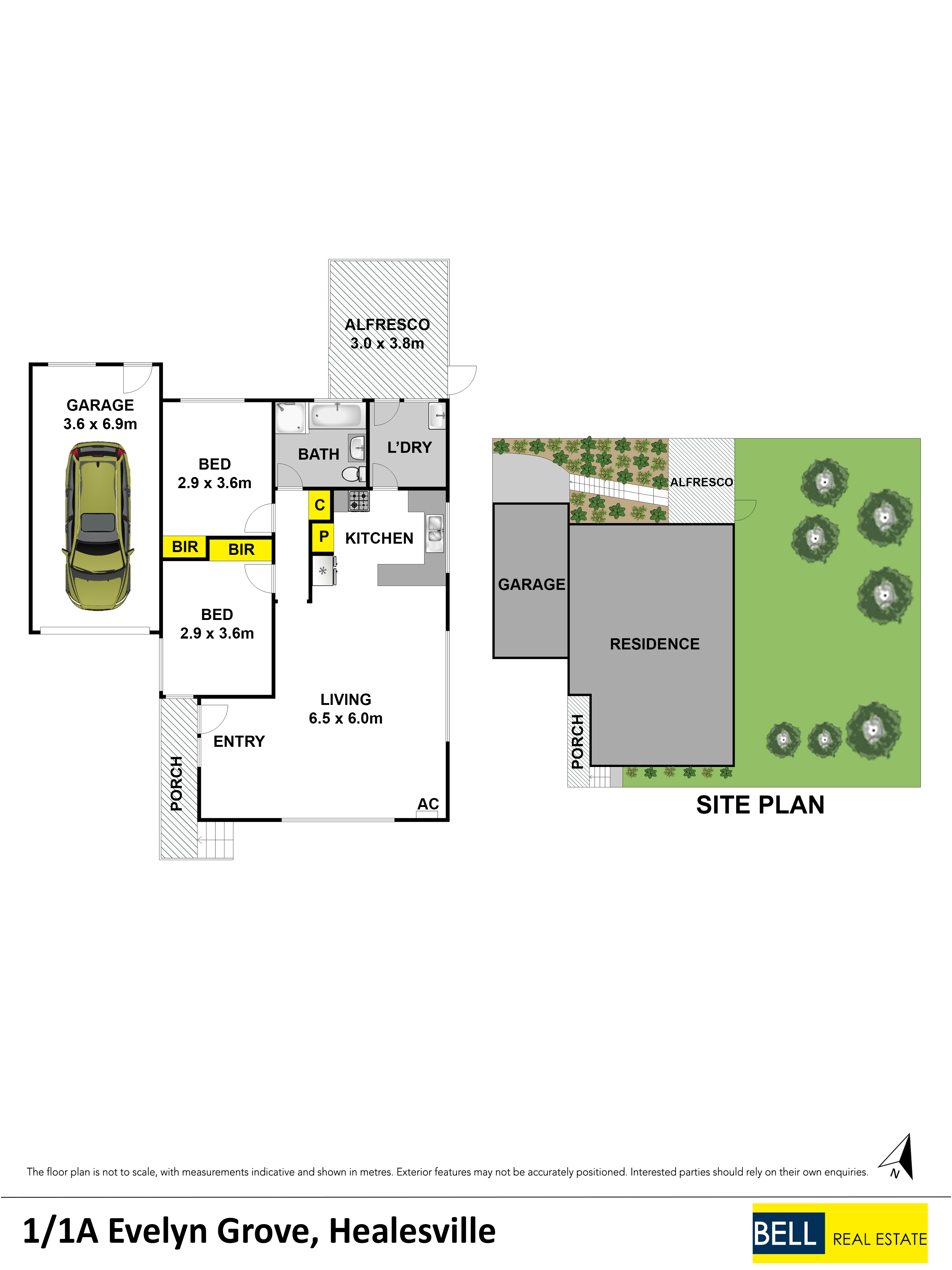 2-bedroom unit at 1 1A EVELYN GROVE, HEALESVILLE VIC 3777, Yarra Ranges, Victoria