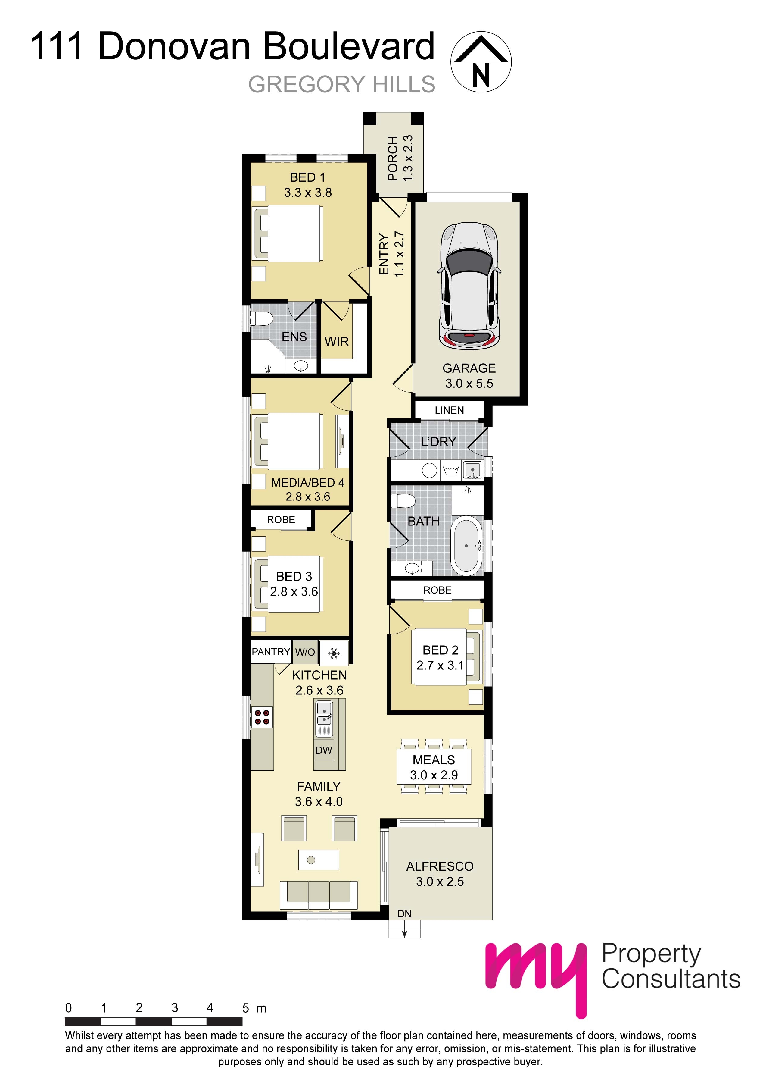 4-bedroom house at 111 Donovan Boulevard, Gregory Hills, NSW 2557, Camden, New South Wales