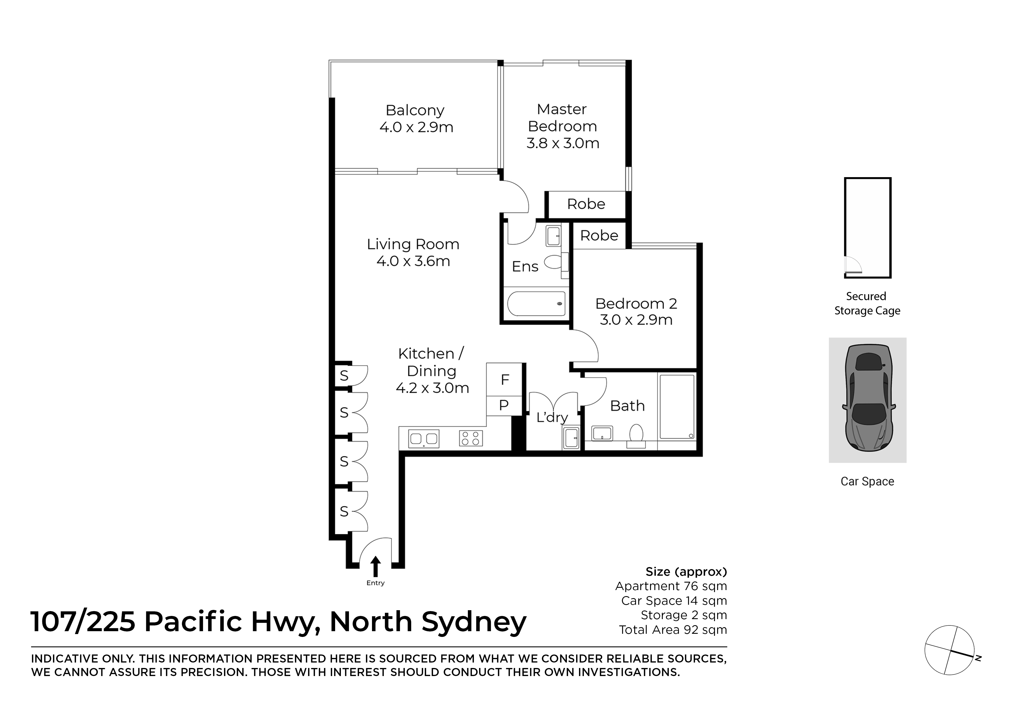 2-bedroom unit at 107/225 Pacific Highway, North Sydney, Nsw, 2060, North Sydney, New South Wales