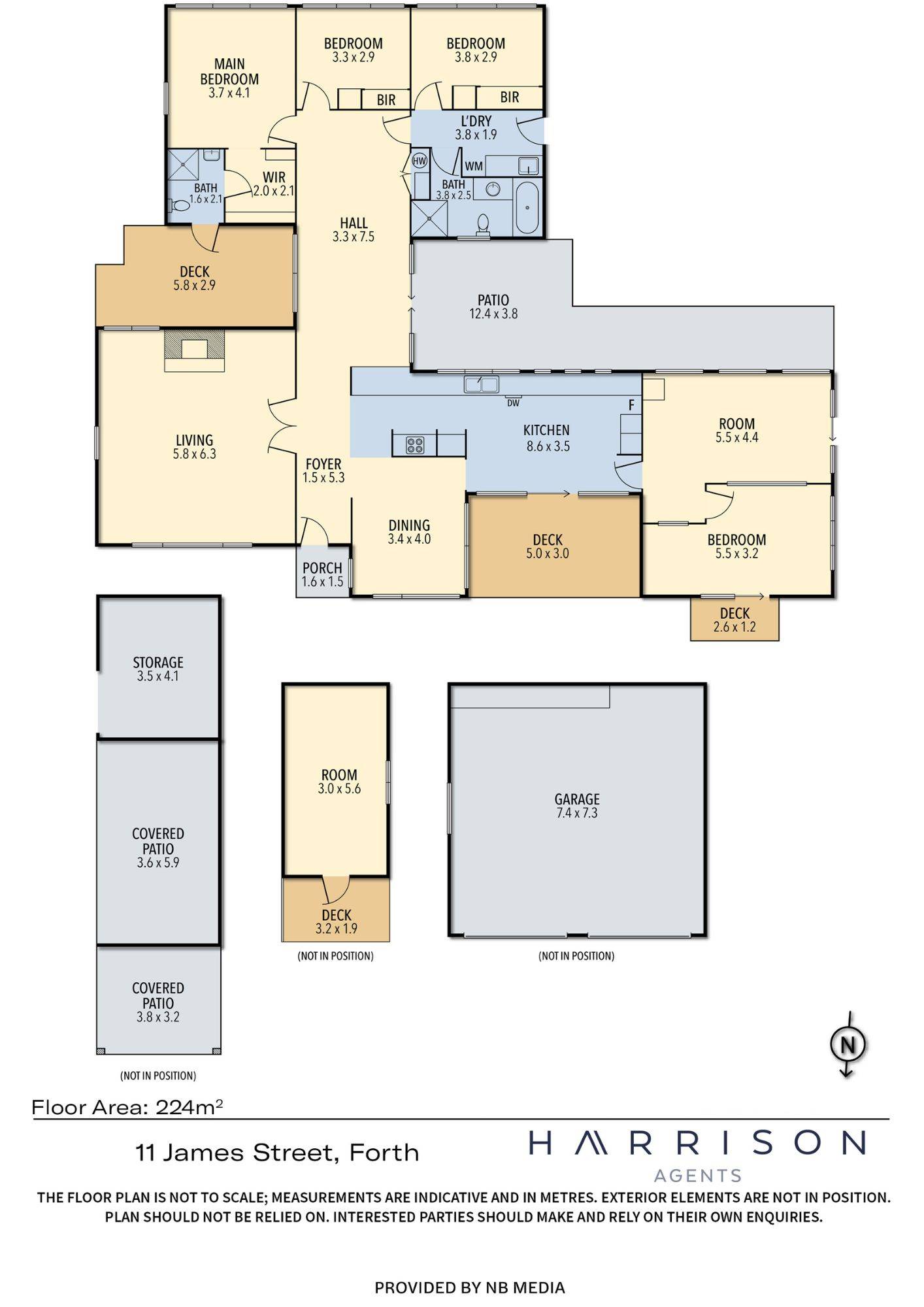 4-bedroom house at 11 JAMES STREET, Forth TAS 7310, Devonport, Tasmania