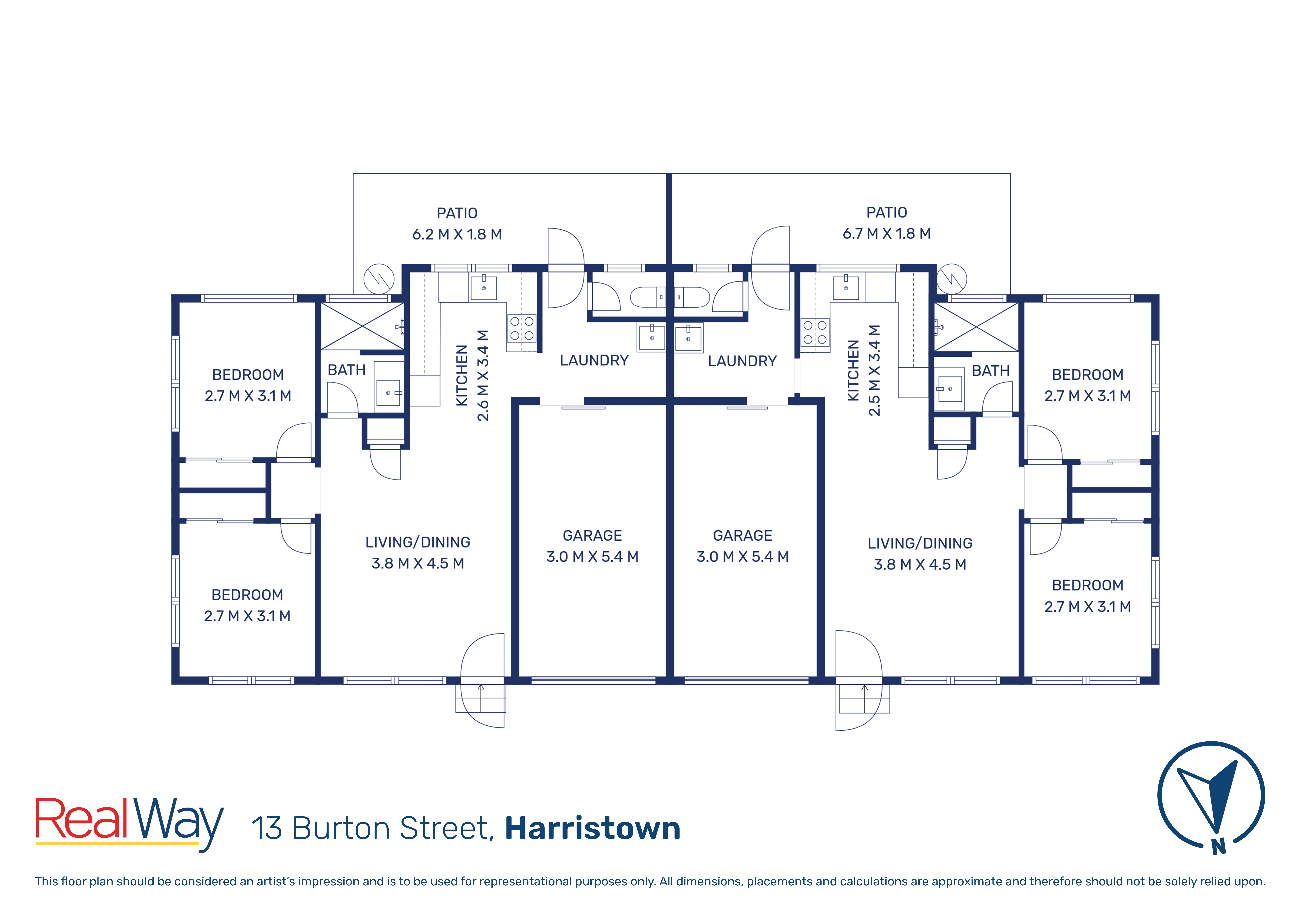 4-bedroom unit at 1 &  2/13 Burton Street, Harristown, Qld, 4350, Toowoomba, Queensland