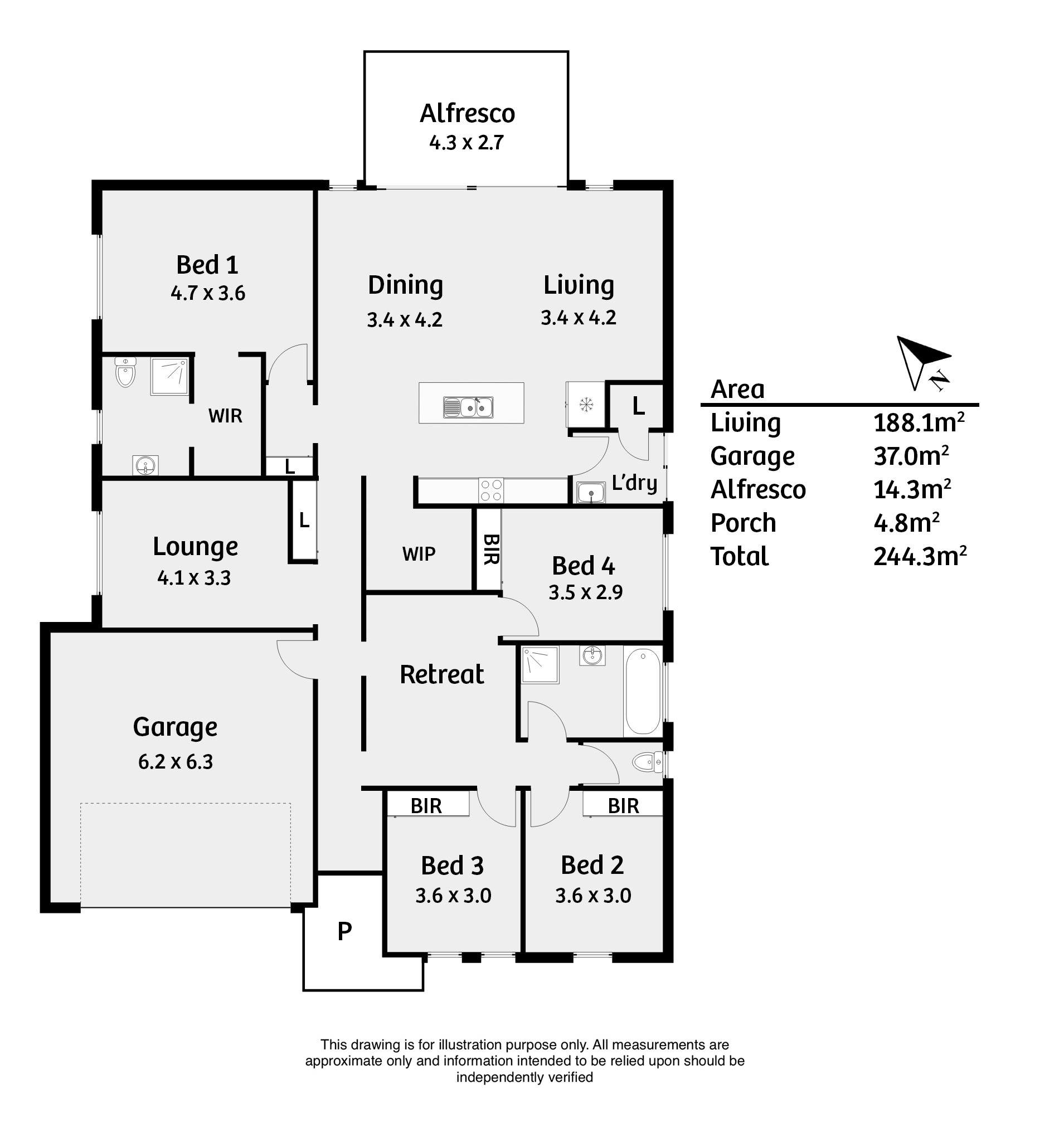 4-bedroom house at 8 Badcoe Crescent, Strathalbyn, SA 5255, Alexandrina, South Australia