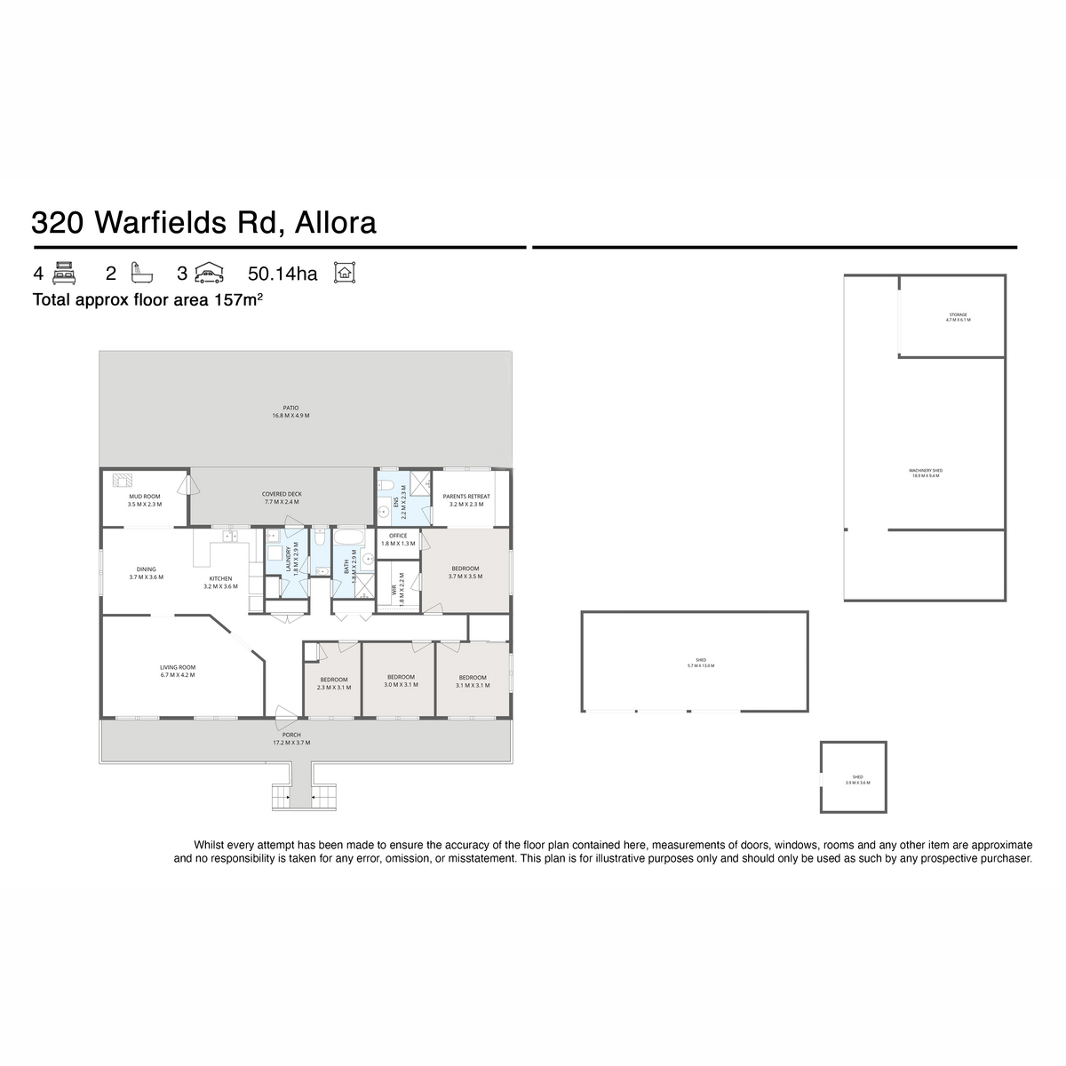 4-bedroom house at 320 Warfields Road, Allora, QLD 4362, Southern Downs, Queensland