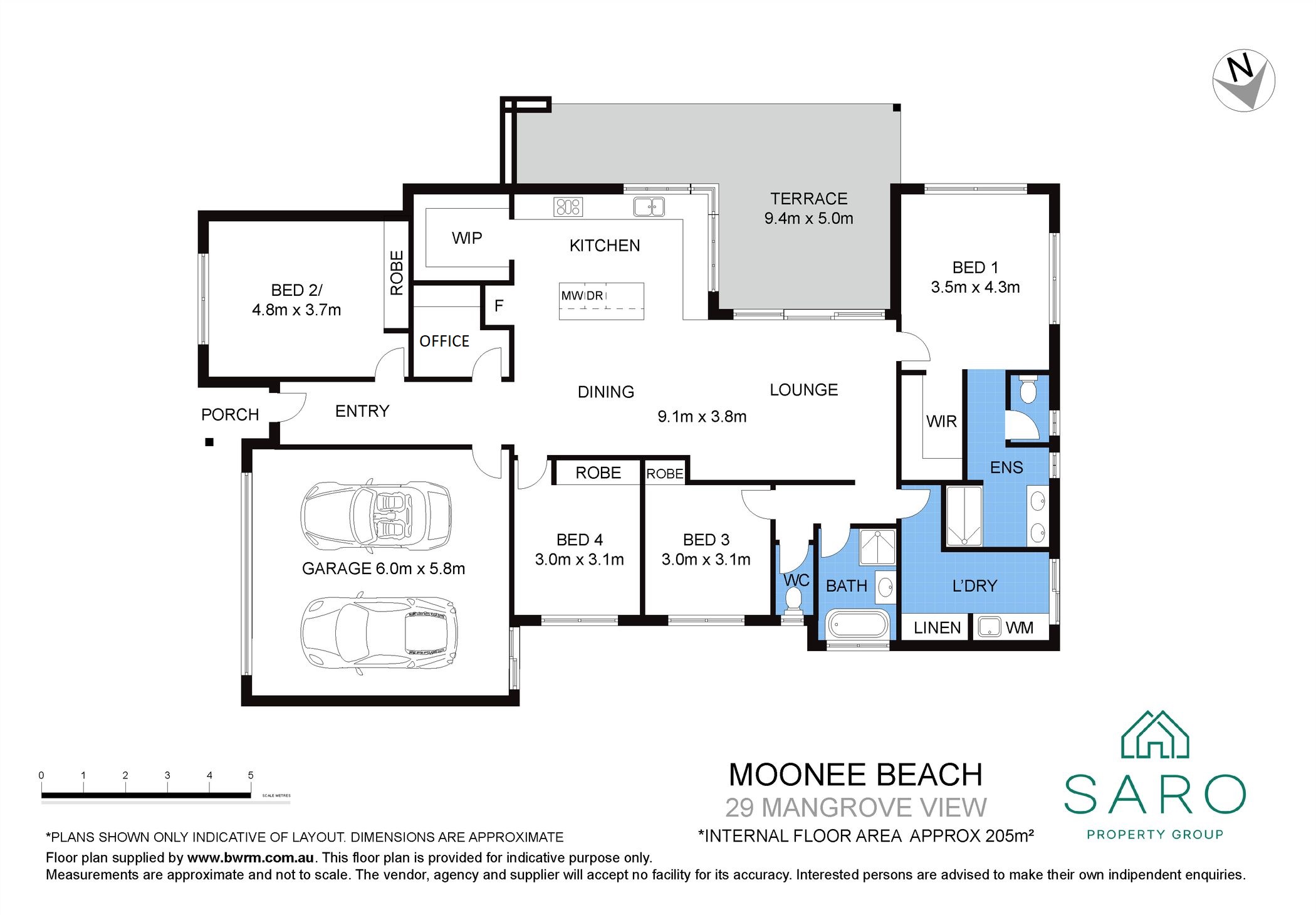 4-bedroom house at 29 Mangrove View, Moonee Beach, NSW 2450, Coffs Harbour, New South Wales