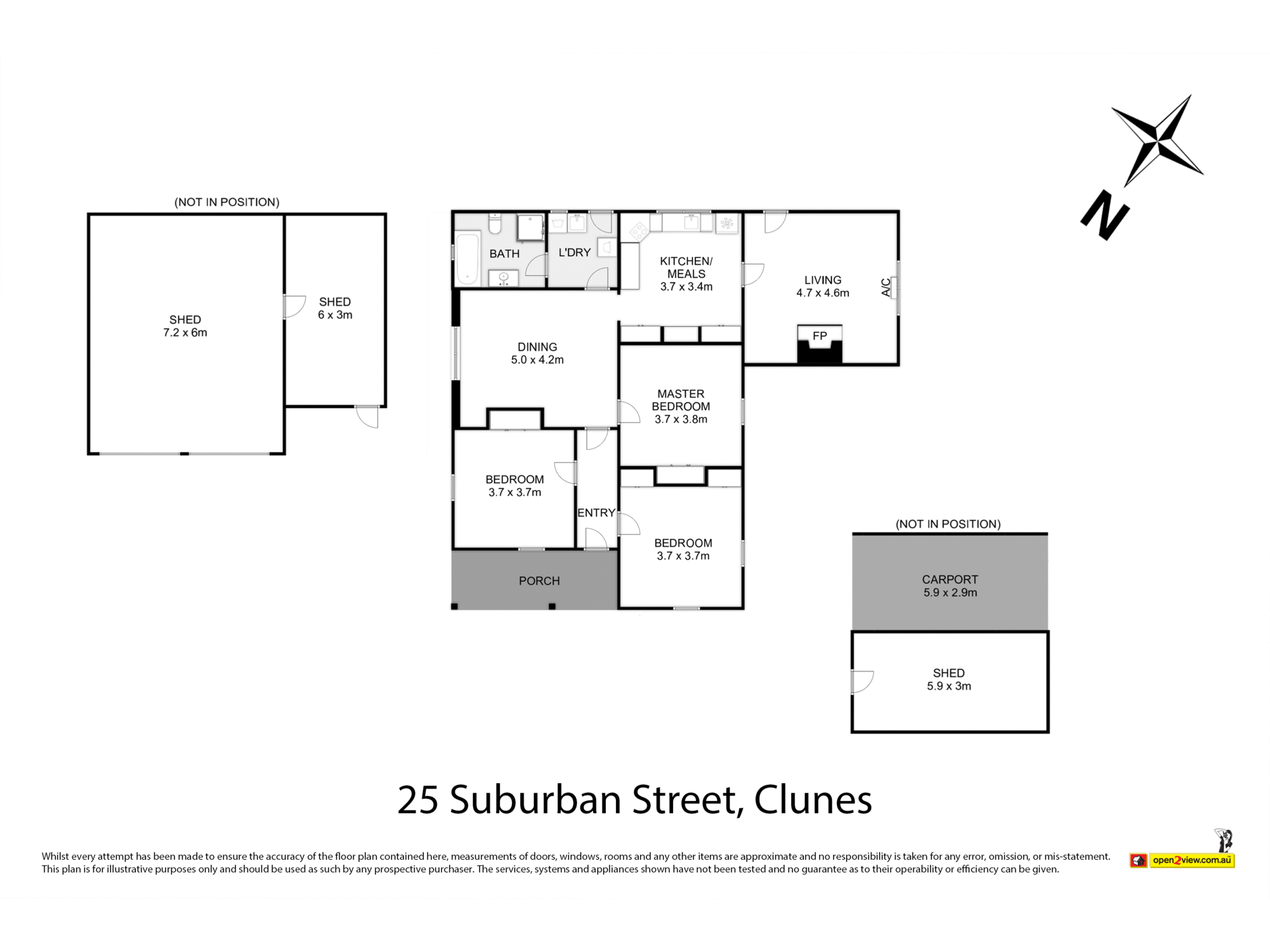 3-bedroom house at 25 Suburban Street, Clunes, VIC 3370, Hepburn, Victoria