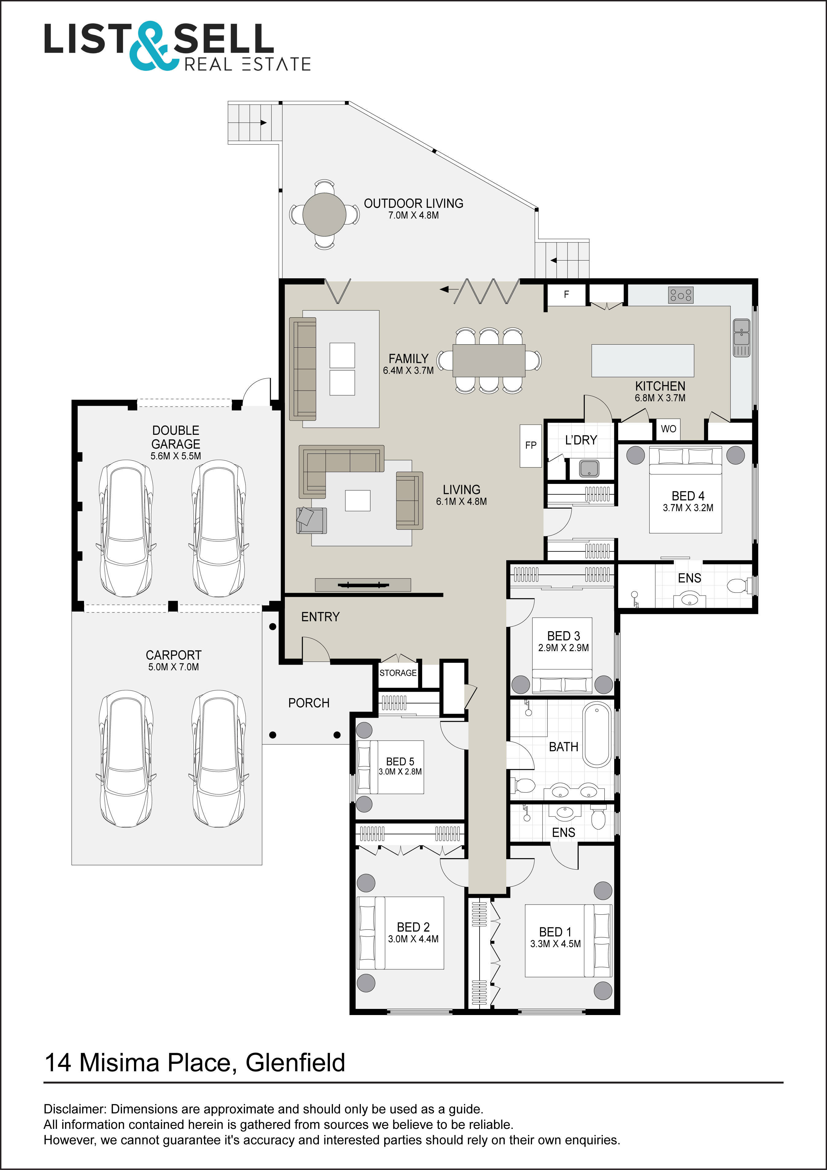 5-bedroom house at 14 MISIMA PLACE, Glenfield NSW 2167, Campbelltown (Nsw), New South Wales