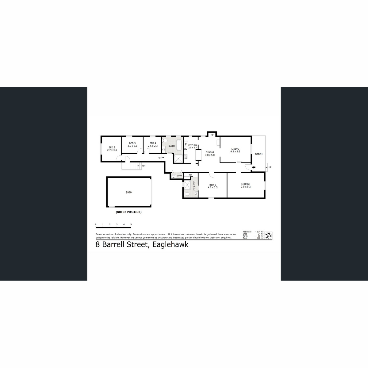 4-bedroom house at 8 Barrell Street, Eaglehawk, VIC 3556, Greater Bendigo, Victoria