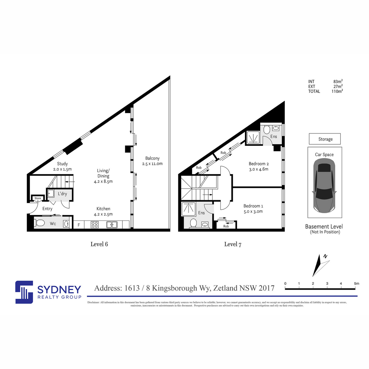 2-bedroom unit at 1613 8 KINGSBOROUGH WAY, ZETLAND NSW 2017, Sydney, New South Wales