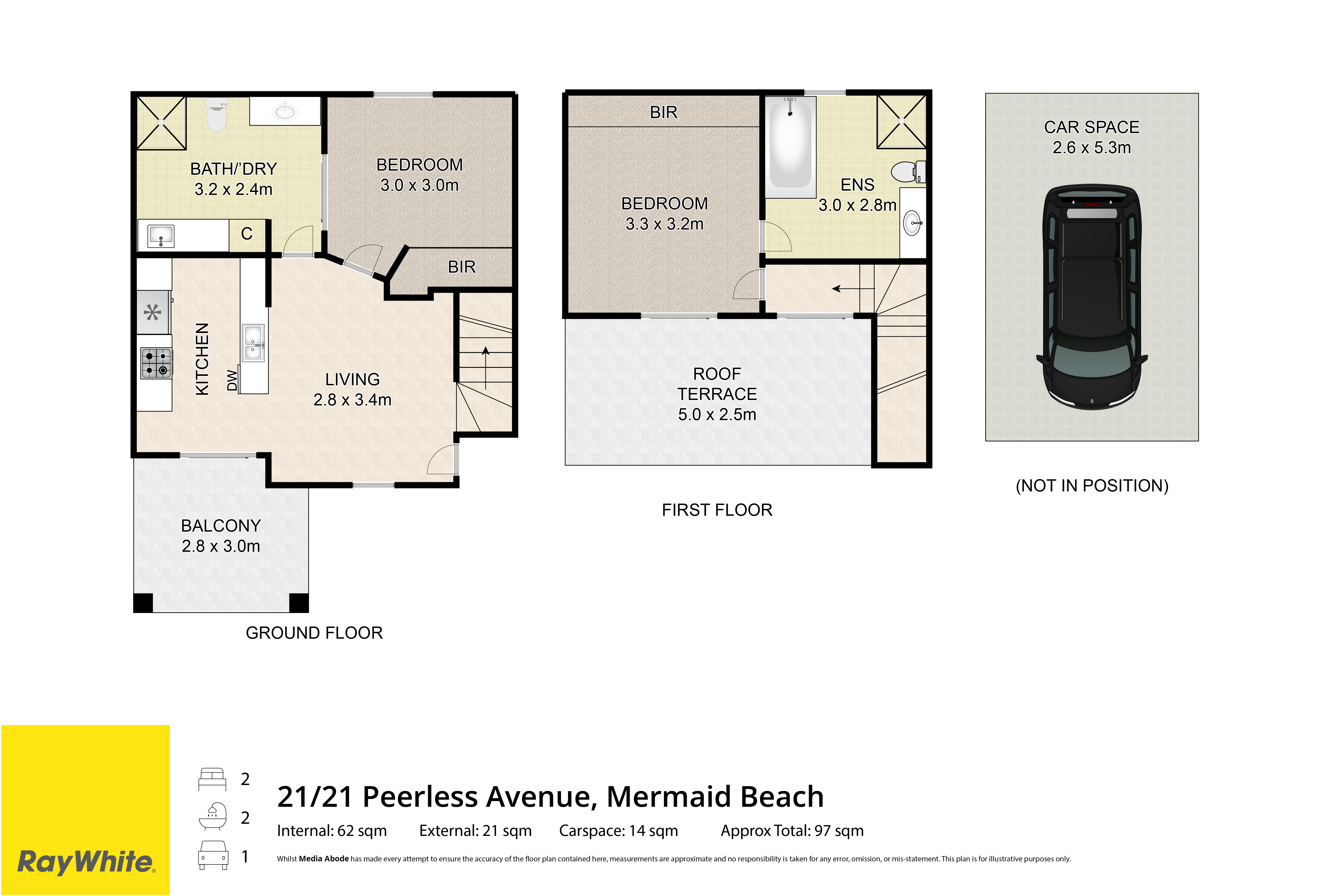 2-bedroom unit at 21/21-25 Peerless Avenue, Mermaid Beach, QLD 4218, Gold Coast, Queensland