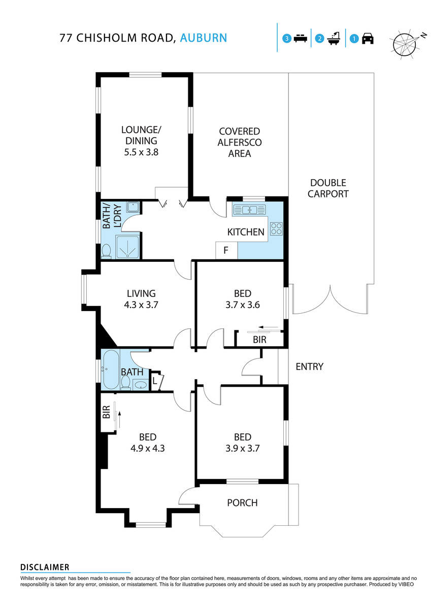 3-bedroom house at 77 Chisholm Road, Auburn NSW 2144, Cumberland, New South Wales