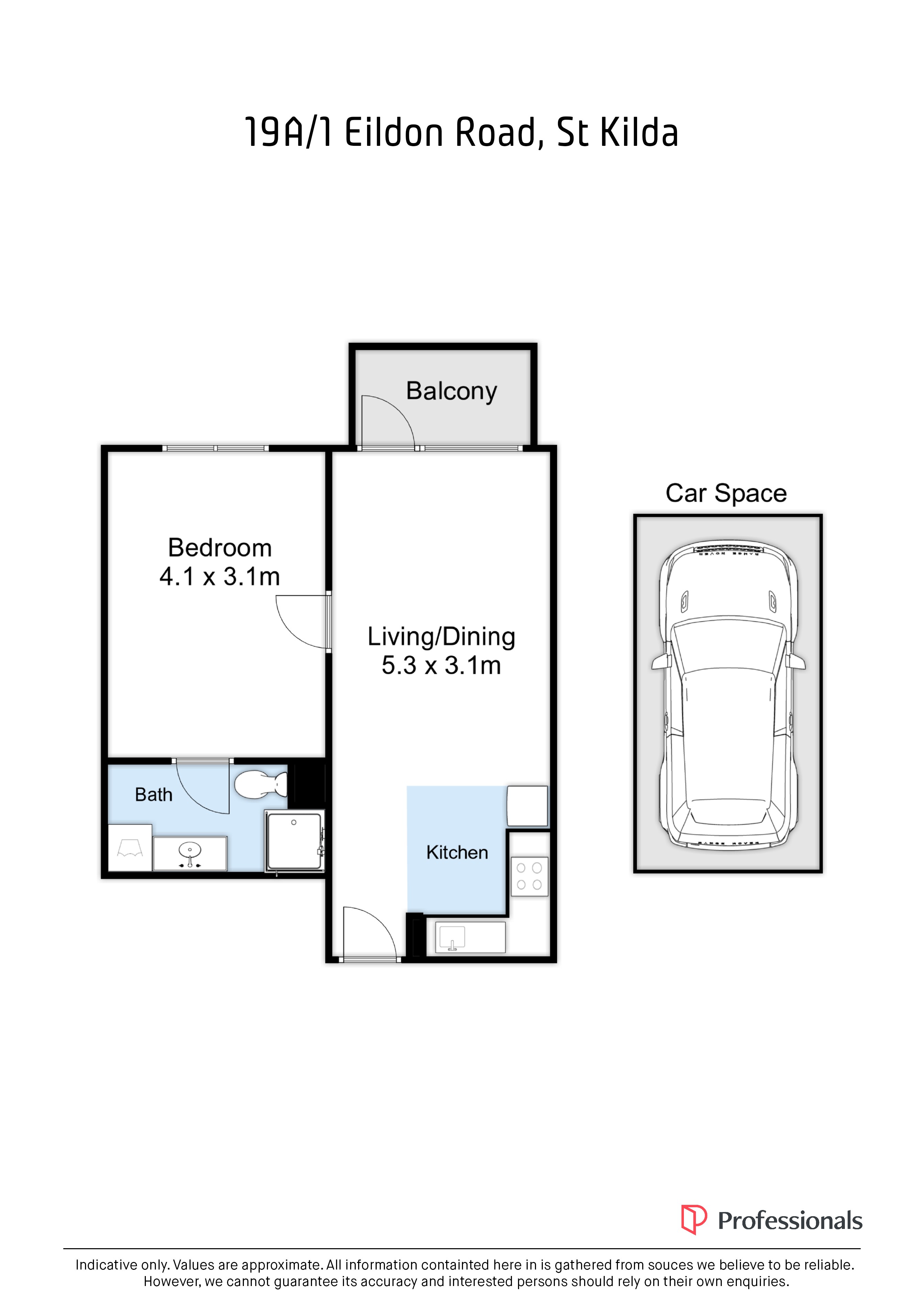 1-bedroom unit at 19 Eildon Road, St Kilda, VIC 3182, Port Phillip, Victoria