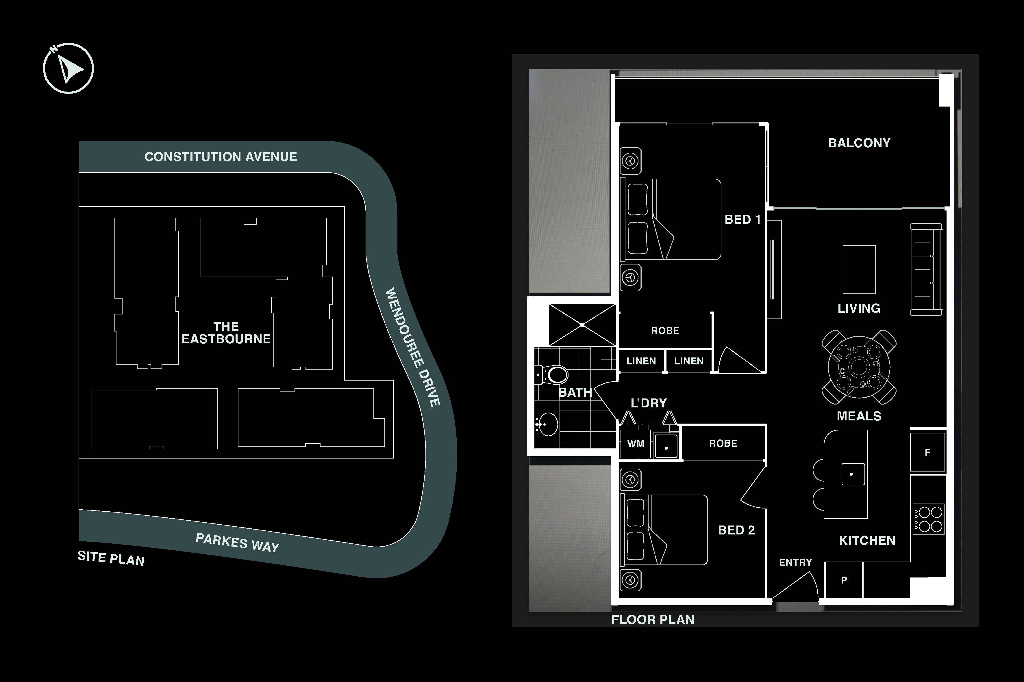 2-bedroom unit at 201/62 Constitution Avenue, Parkes, ACT 2600, Unincorporated Act, Australian Capital Territory