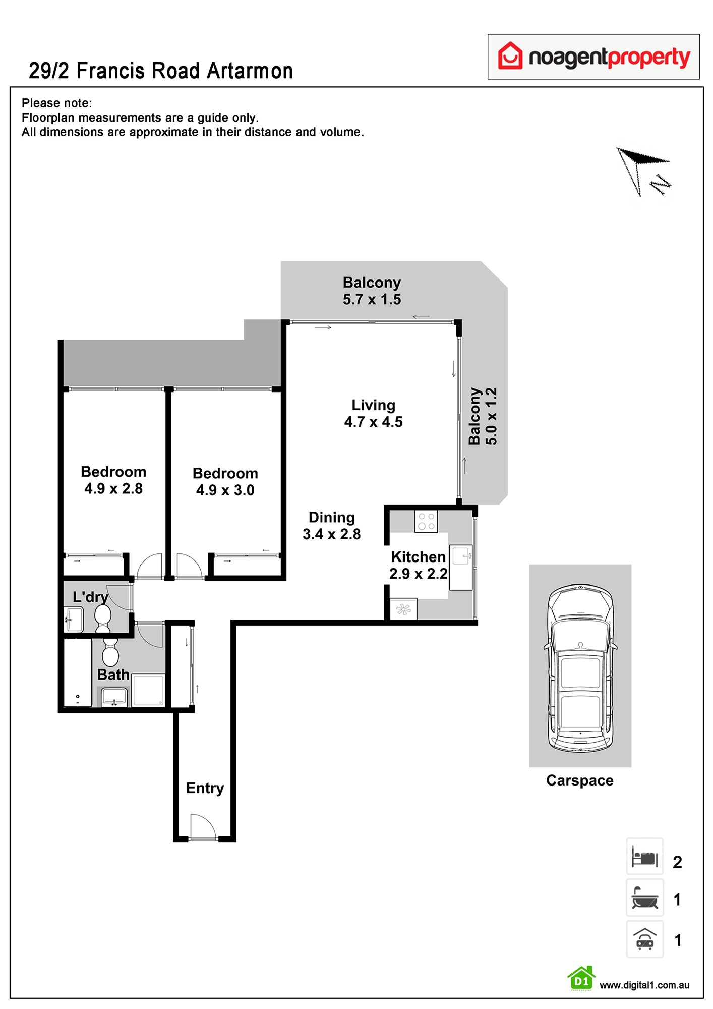 2-bedroom unit at 29 2 FRANCIS ROAD, ARTARMON NSW 2064, Willoughby, New South Wales