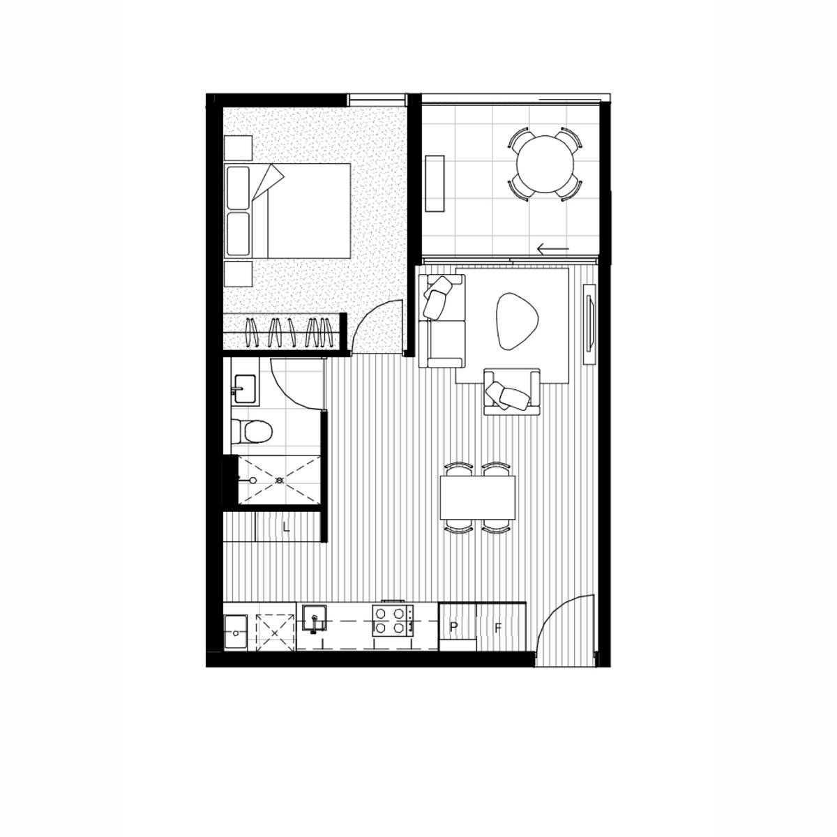 1-bedroom unit at 707B 8 FALCON COURT, FOOTSCRAY VIC 3011, Maribyrnong, Victoria