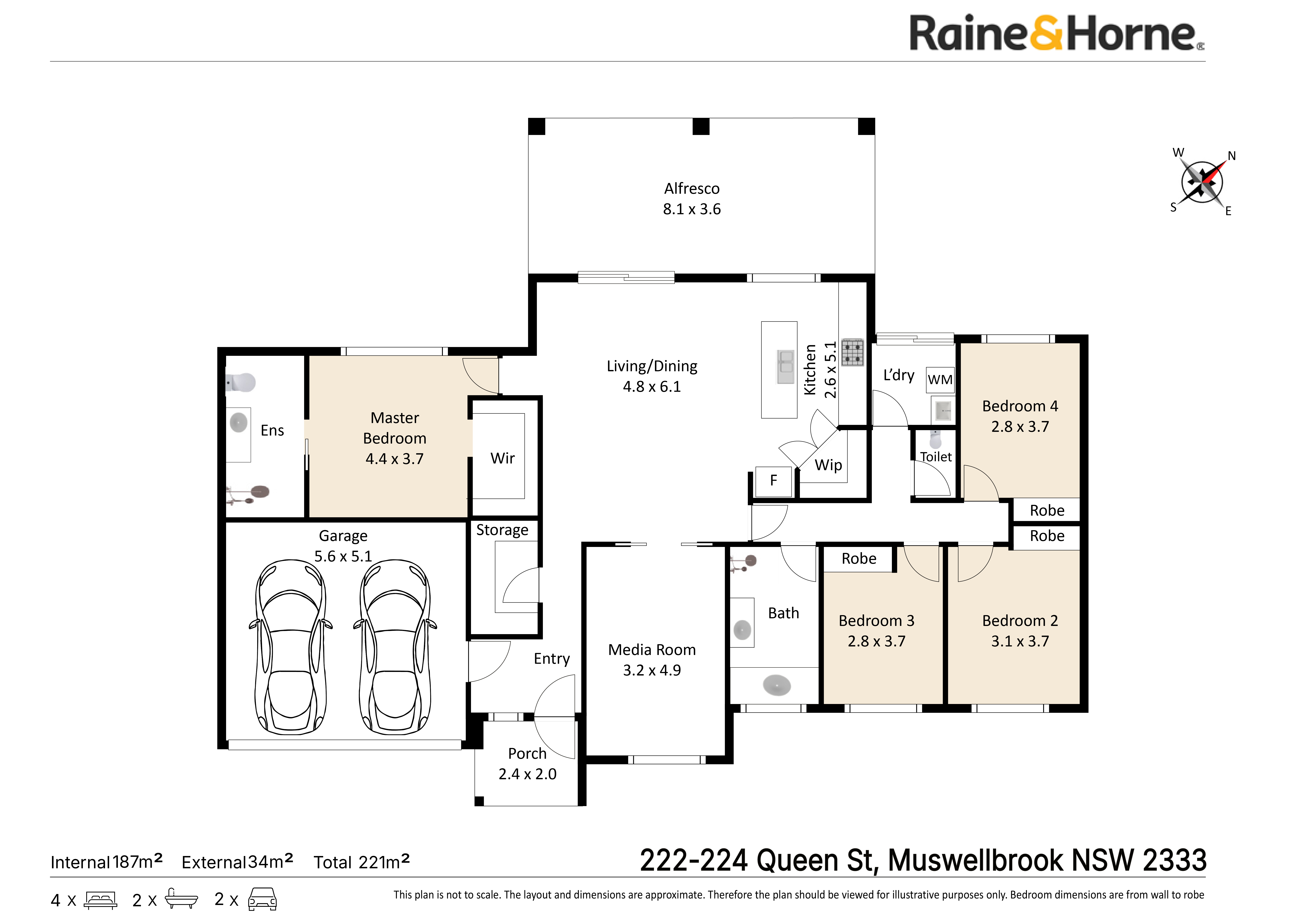 4-bedroom house at 222-224 Queen Street, Muswellbrook, Nsw, 2333, Muswellbrook, New South Wales