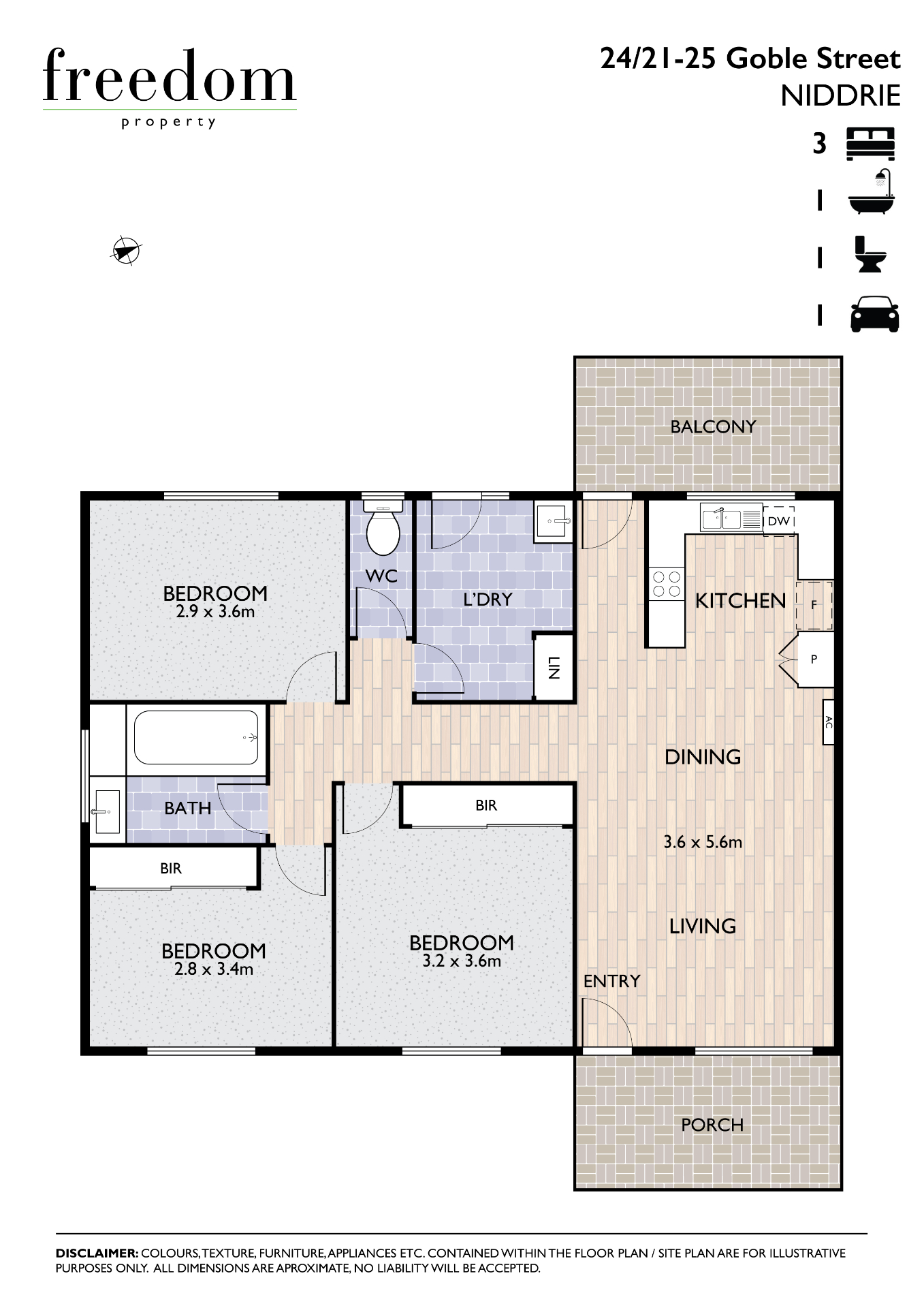 3-bedroom unit at 21-25 Goble Street, Niddrie, VIC 3042, Moonee Valley, Victoria
