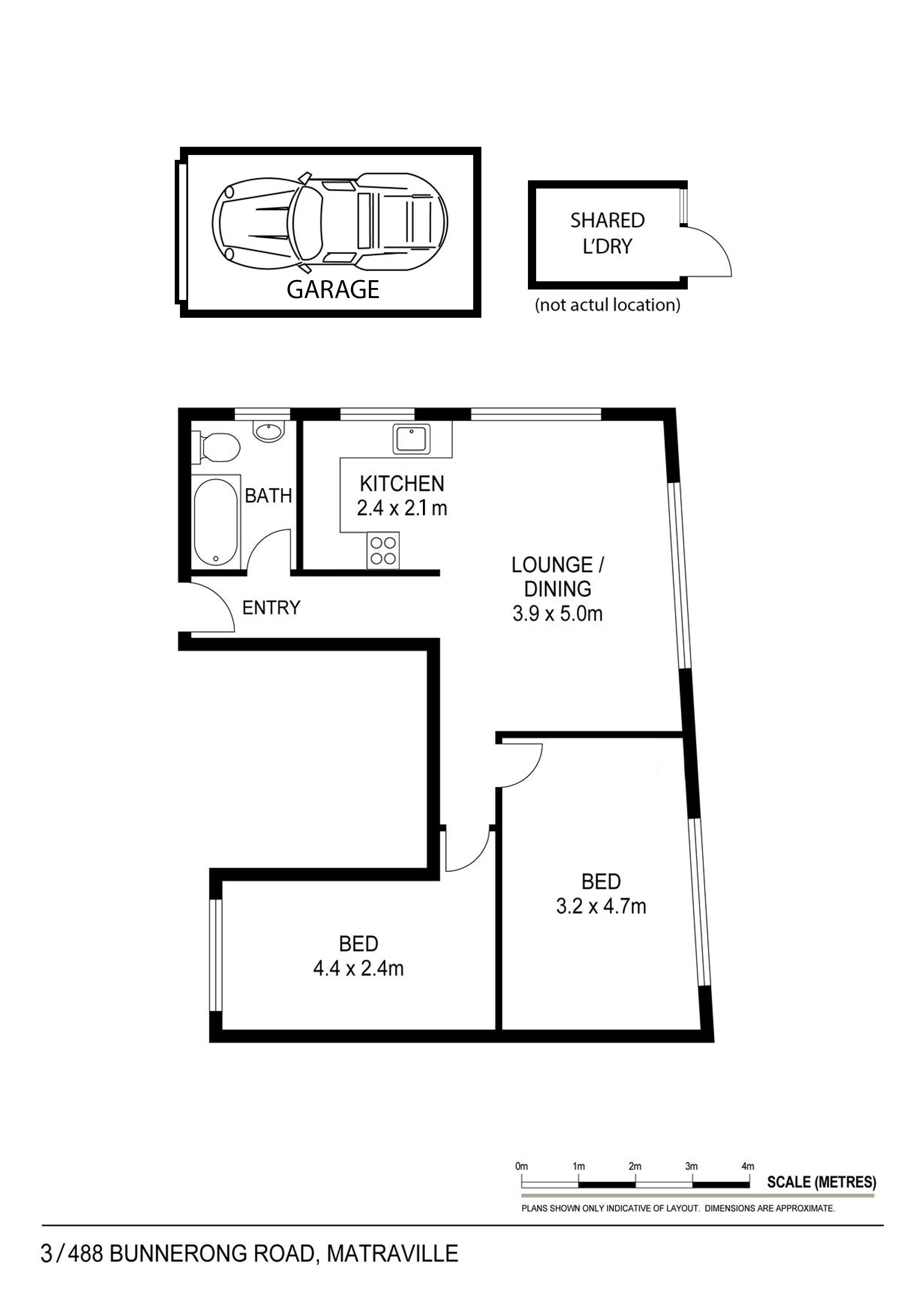 2-bedroom unit at 3 488 BUNNERONG ROAD, MATRAVILLE NSW 2036, Randwick, New South Wales