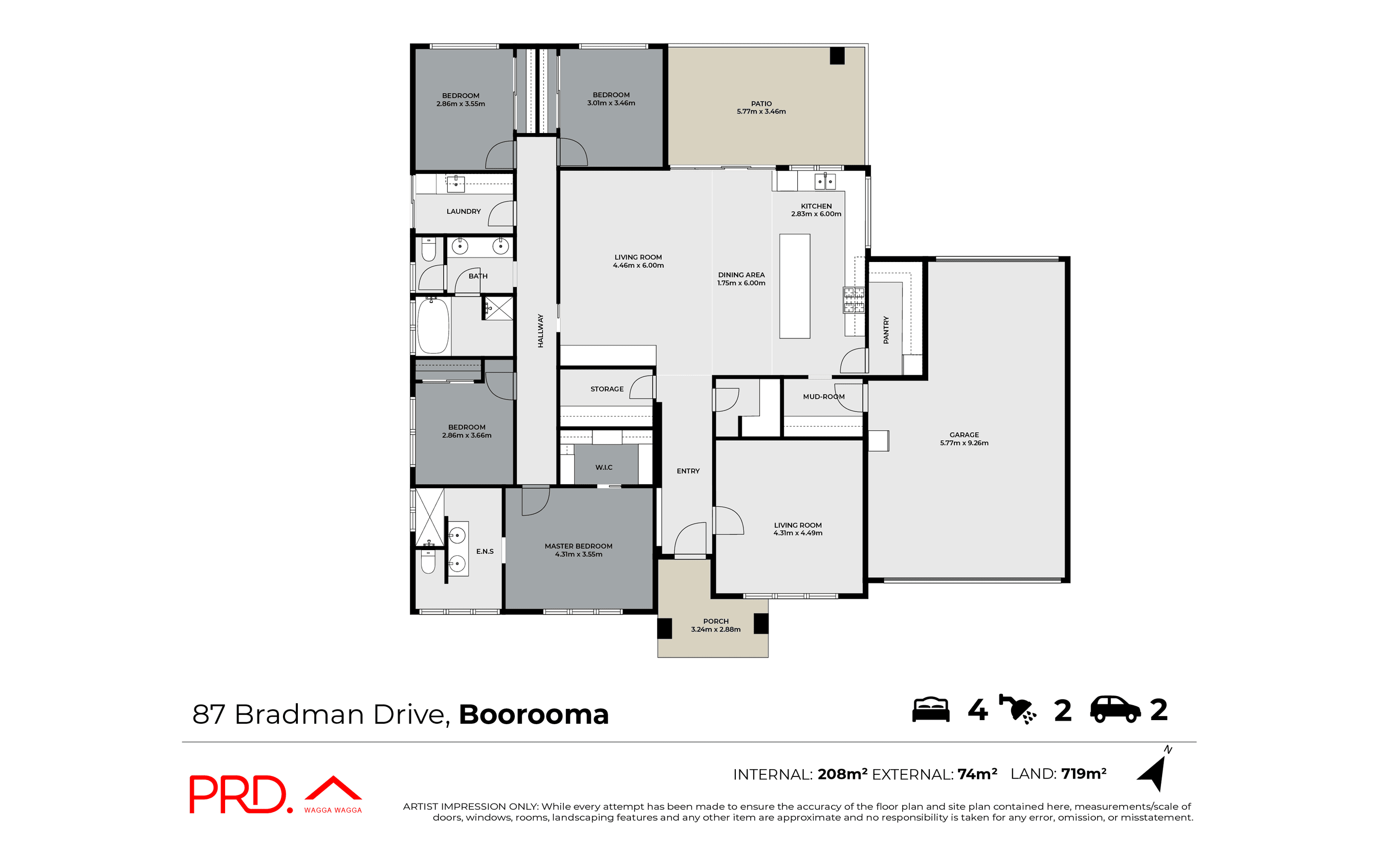 4-bedroom house at 87 BRADMAN DRIVE, Boorooma NSW 2650, Wagga Wagga, New South Wales