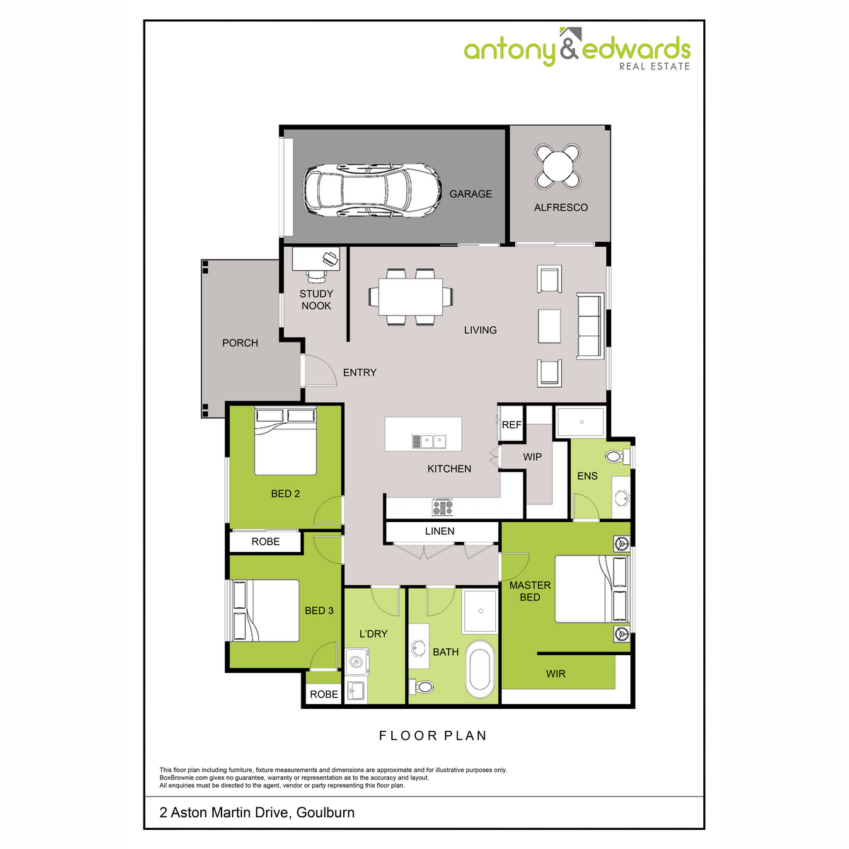3-bedroom unit at 2 ASTON MARTIN DRIVE, Goulburn NSW 2580, Goulburn Mulwaree, New South Wales