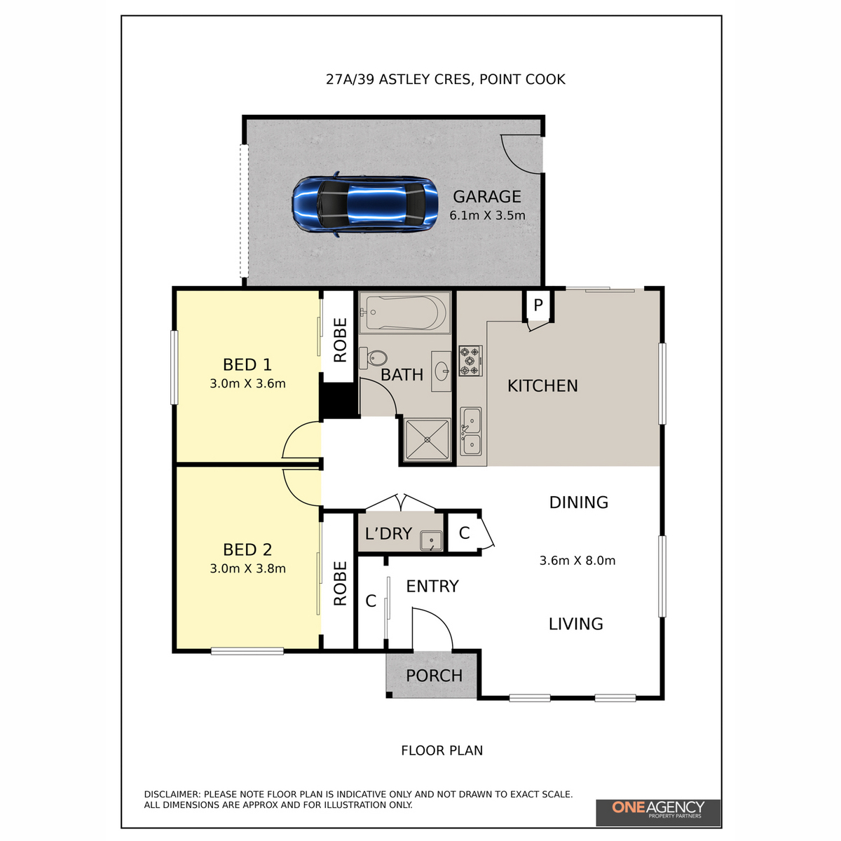 2-bedroom unit at 27A/39 Astley Crescent, Point Cook, VIC 3030, Wyndham, Victoria