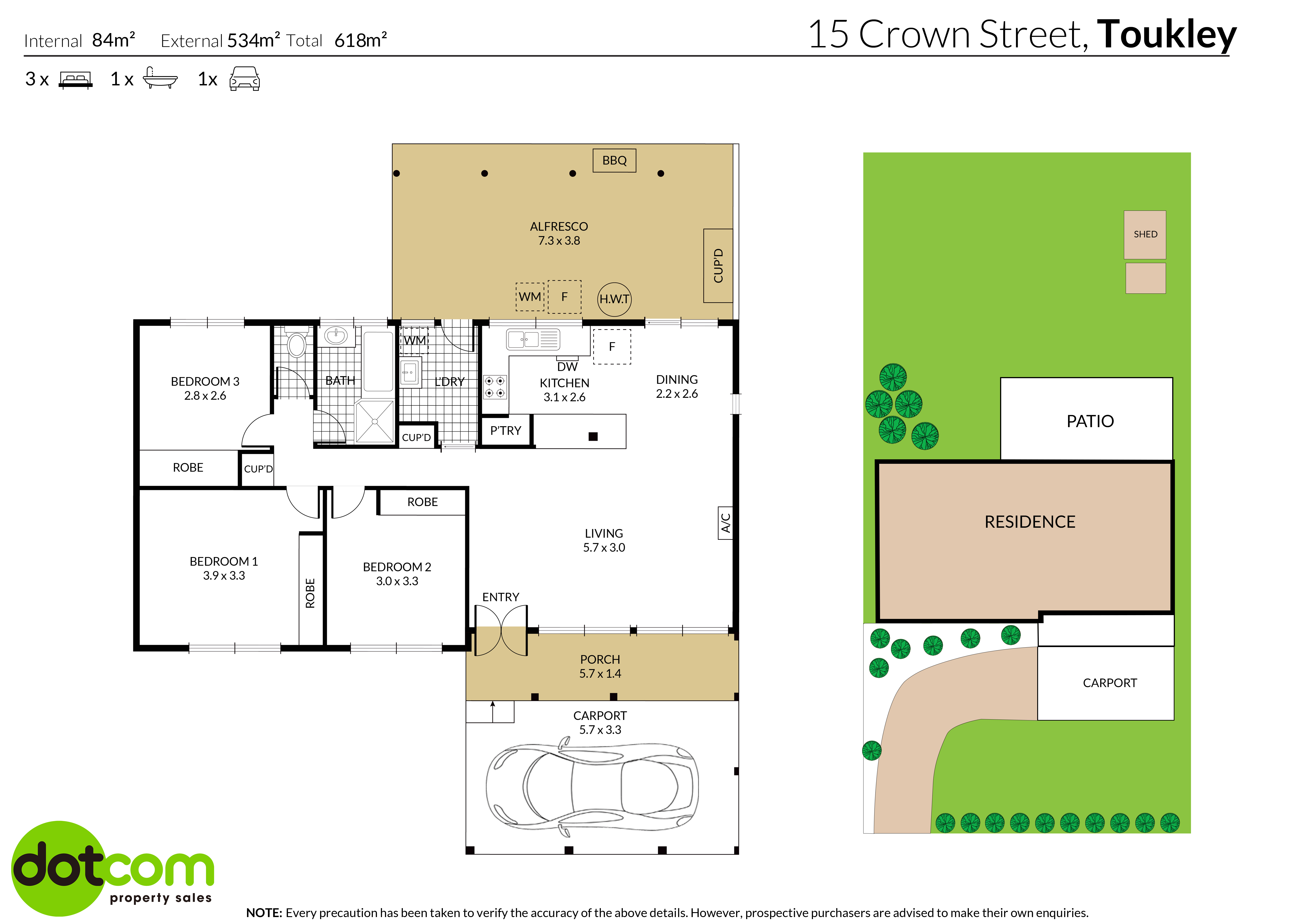 3-bedroom house at 15 Crown Street, Toukley, NSW 2263, , New South Wales