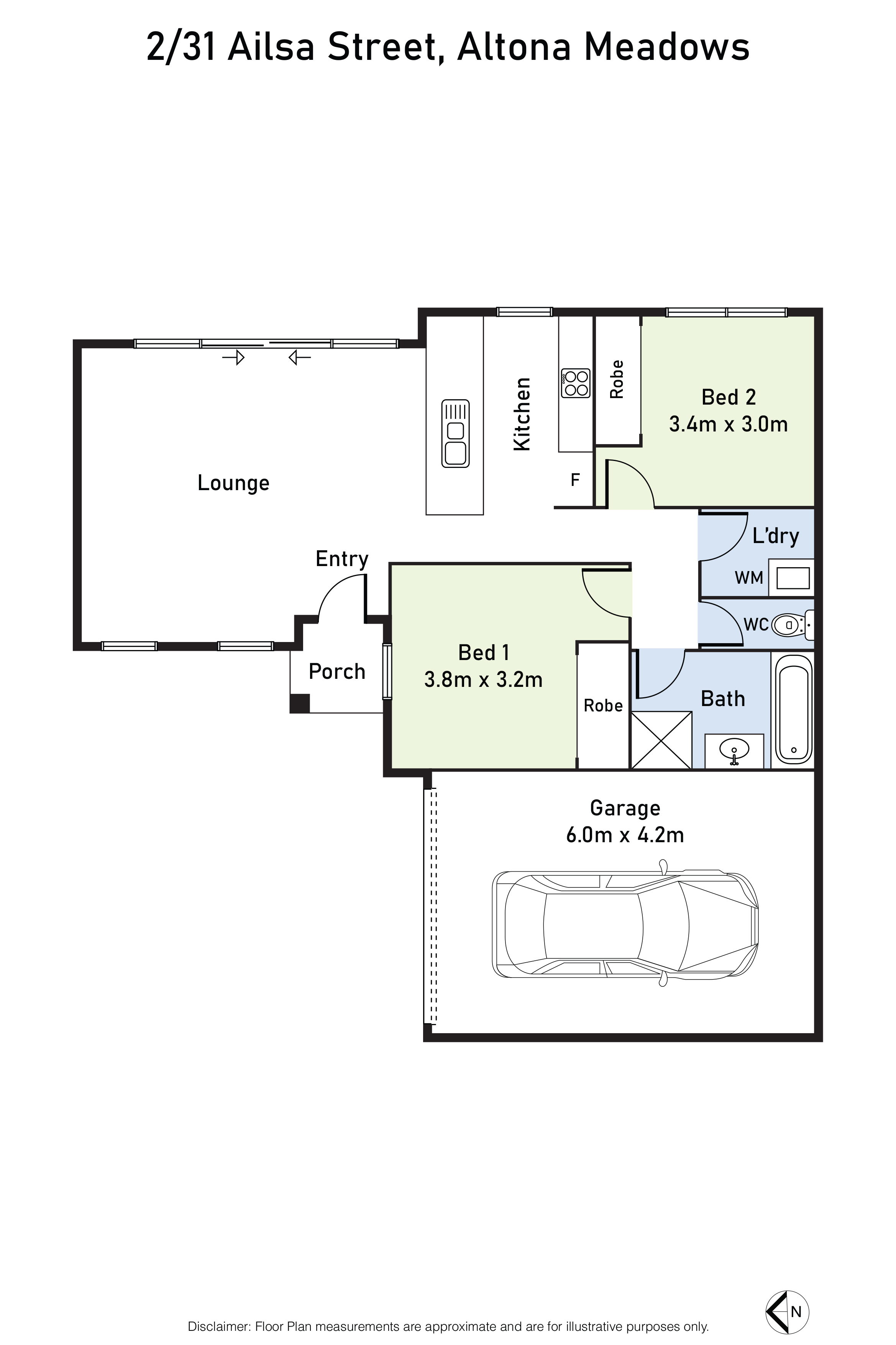2-bedroom unit at 2/31 Ailsa Street South, Altona Meadows, VIC 3028, Hobsons Bay, Victoria