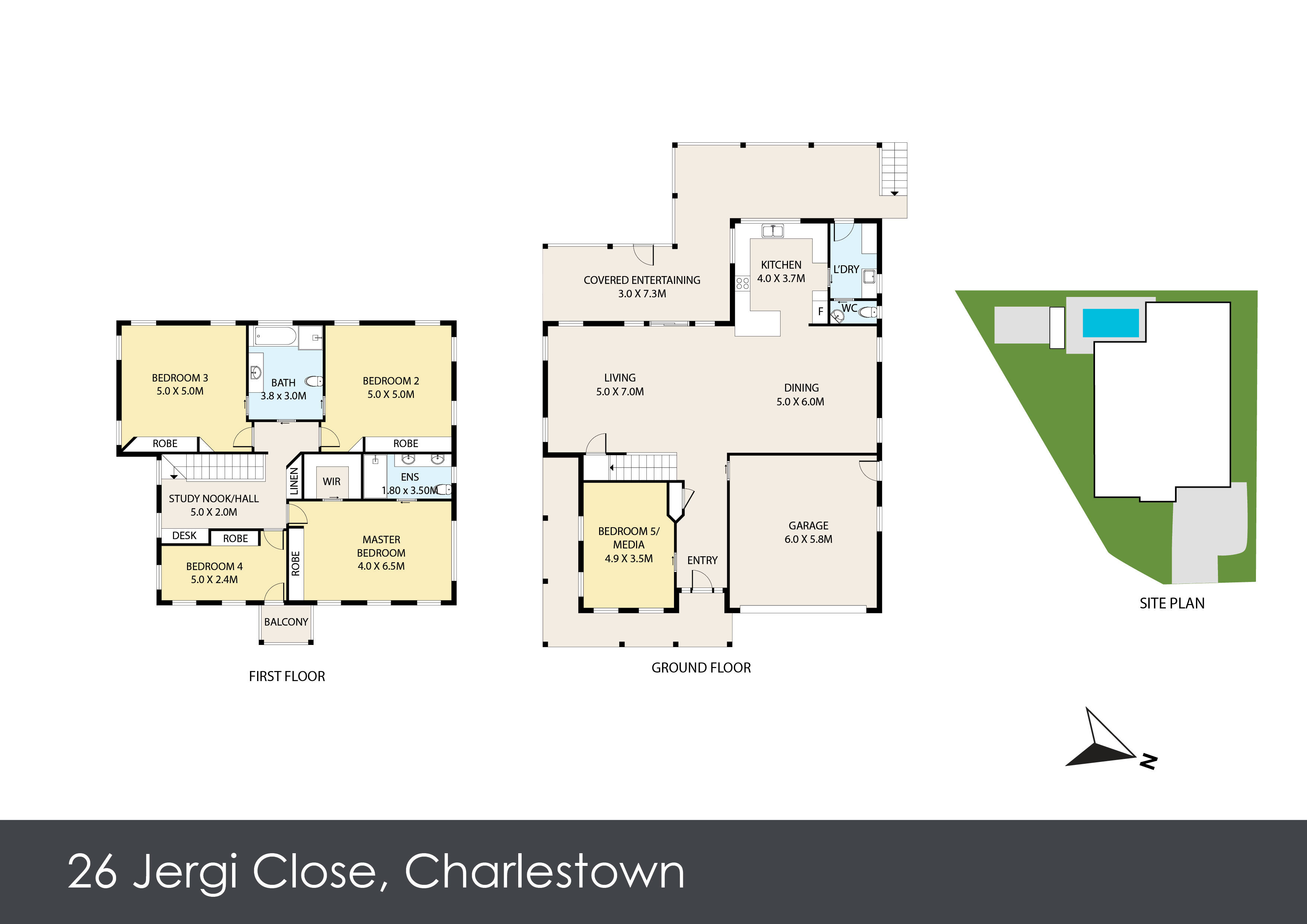 4-bedroom house at 26 JERGI CLOSE, Charlestown NSW 2290, Lake Macquarie, New South Wales