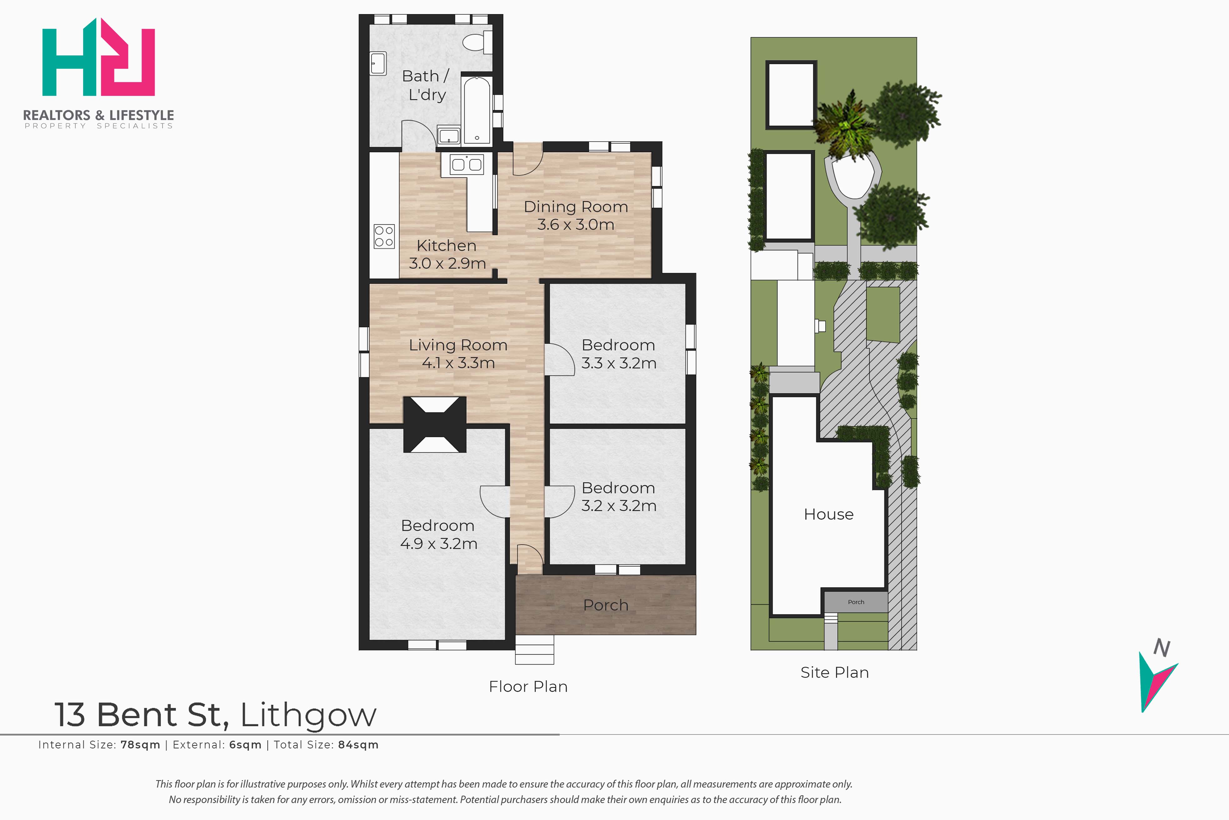 3-bedroom house at 13 BENT STREET, Lithgow NSW 2790, Lithgow, New South Wales