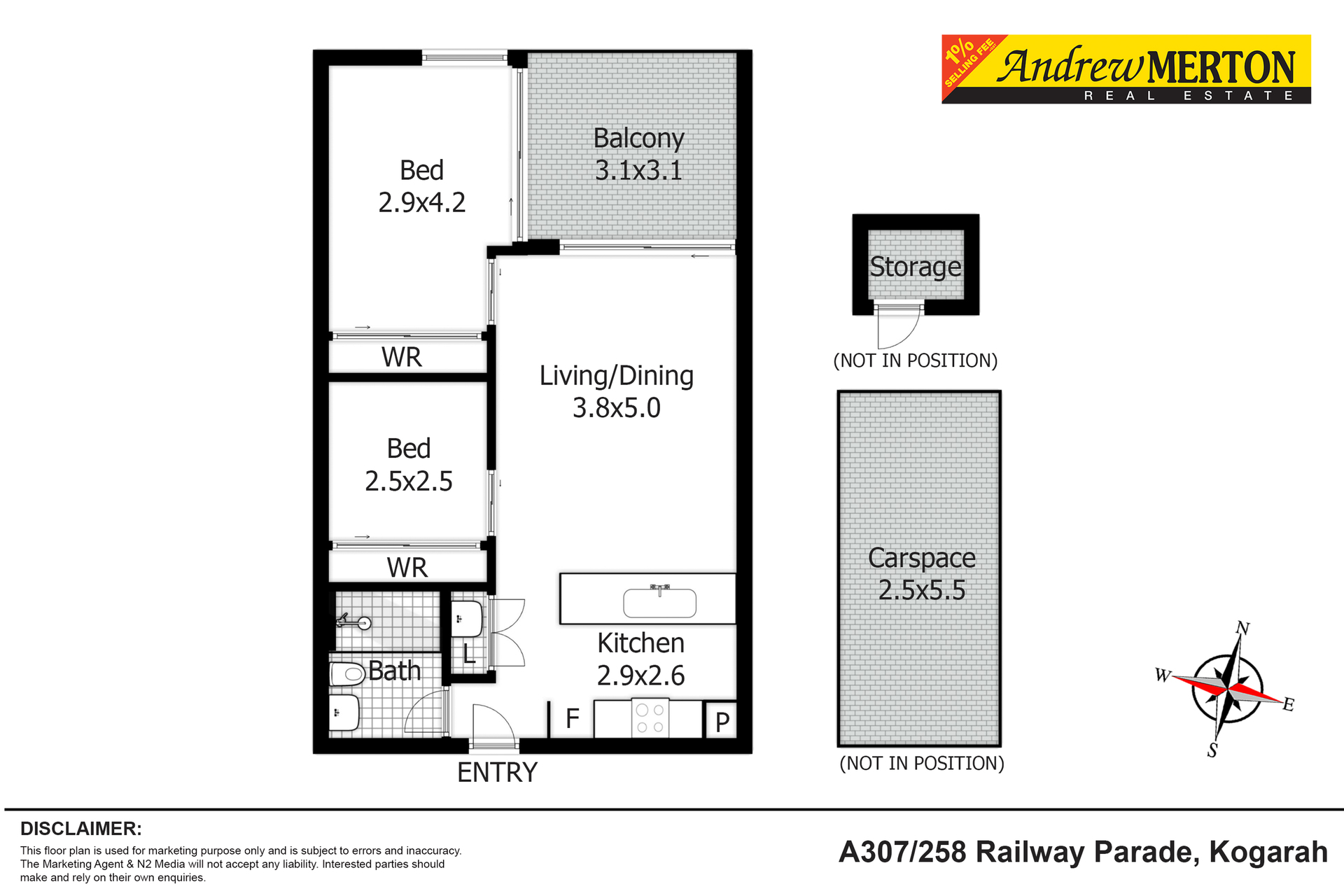 1-bedroom unit at 307A/258 Railway Parade, Kogarah, Nsw, 2217, , New South Wales