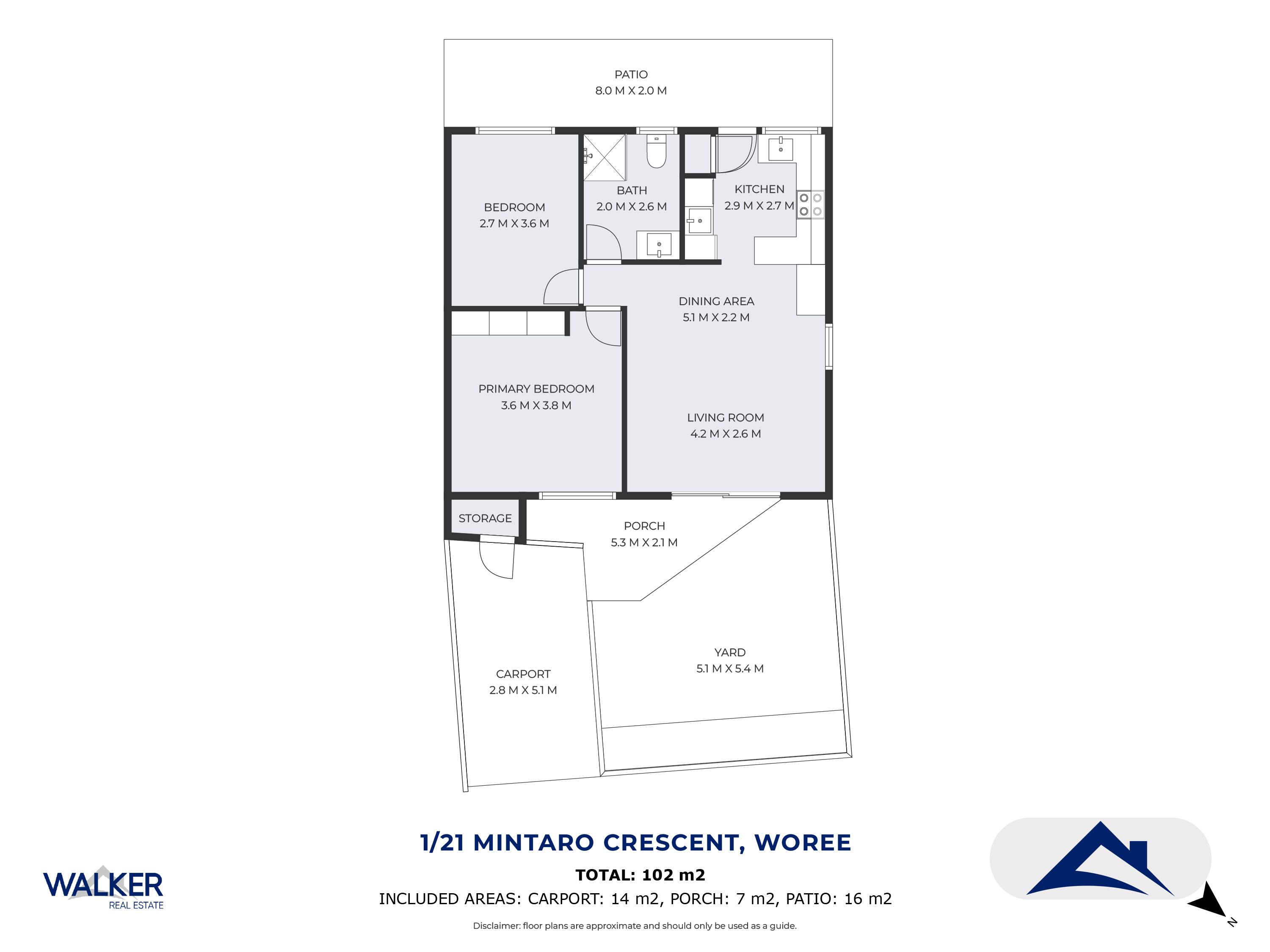2-bedroom unit at UNIT 1 21 MINTARO CRESCENT, Woree QLD 4868, Cairns, Queensland