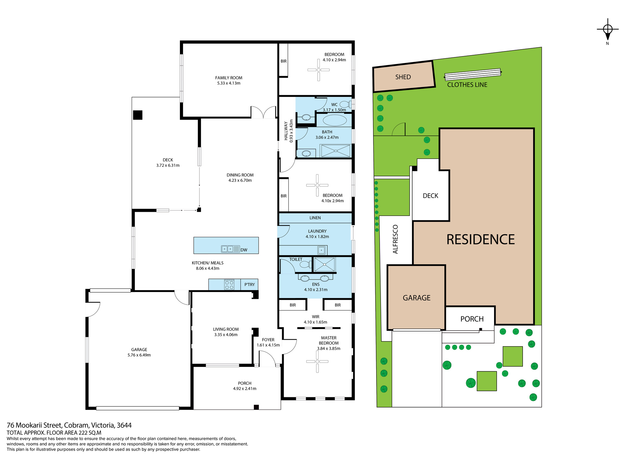 4-bedroom house at 76 MOOKARII STREET, Cobram VIC 3644, Moira, Victoria