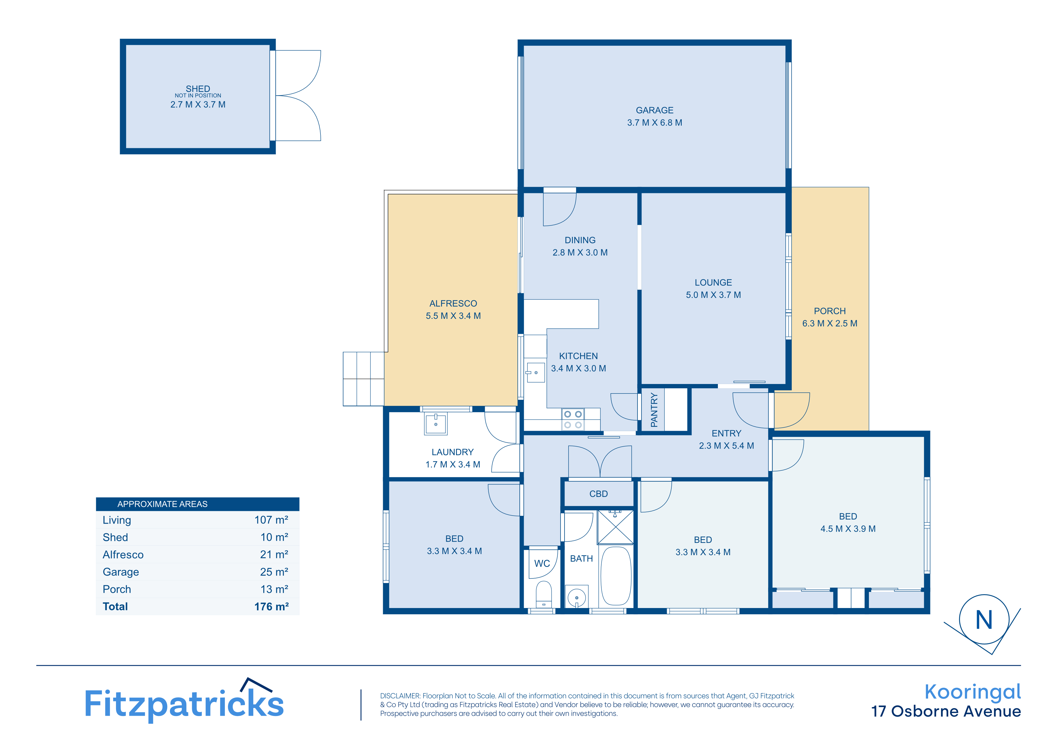 3-bedroom house at 17 Osborne Avenue, Kooringal, NSW 2650, Wagga Wagga, New South Wales