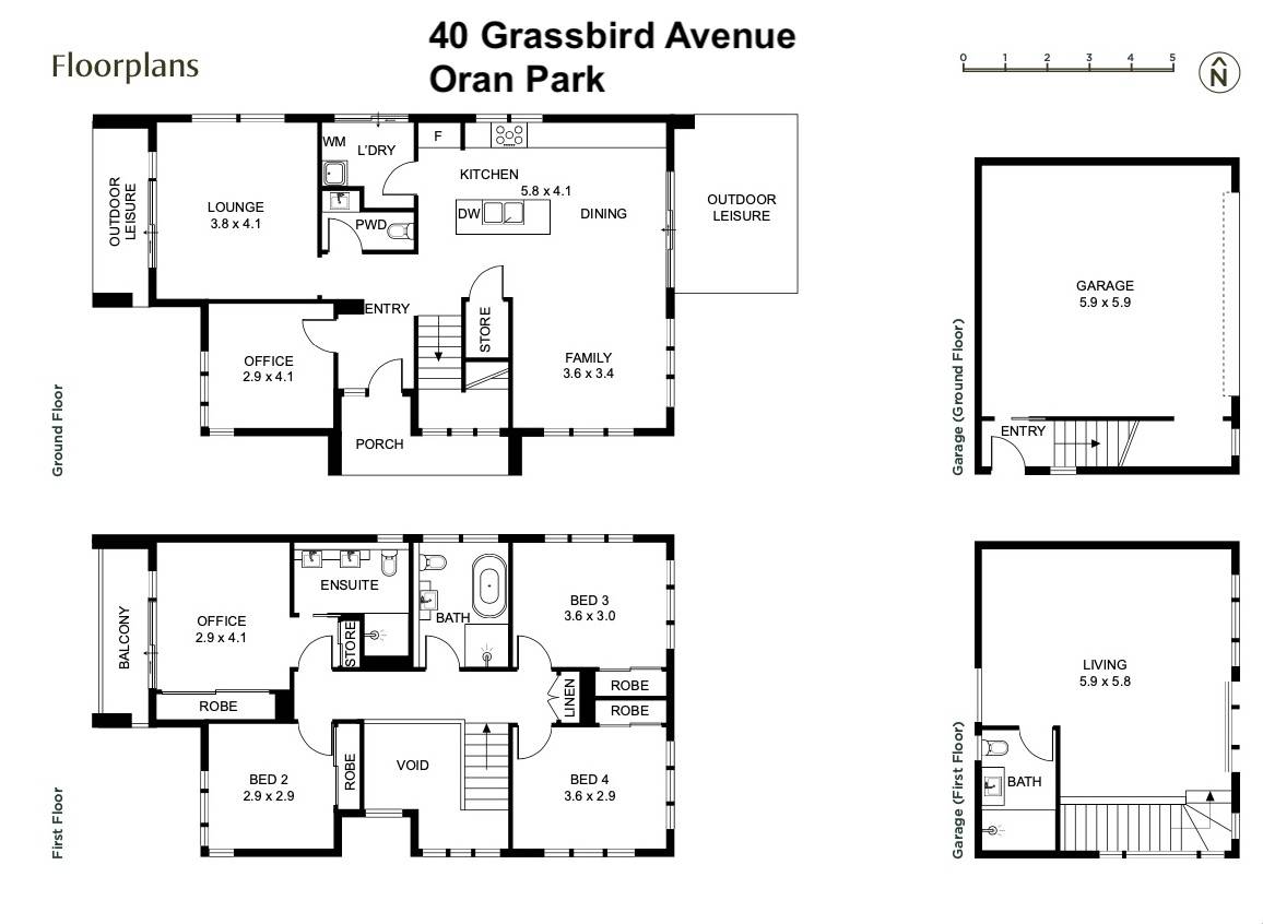 4-bedroom house at 44a Grassbird Avenue, Oran Park NSW 2570, Camden, New South Wales