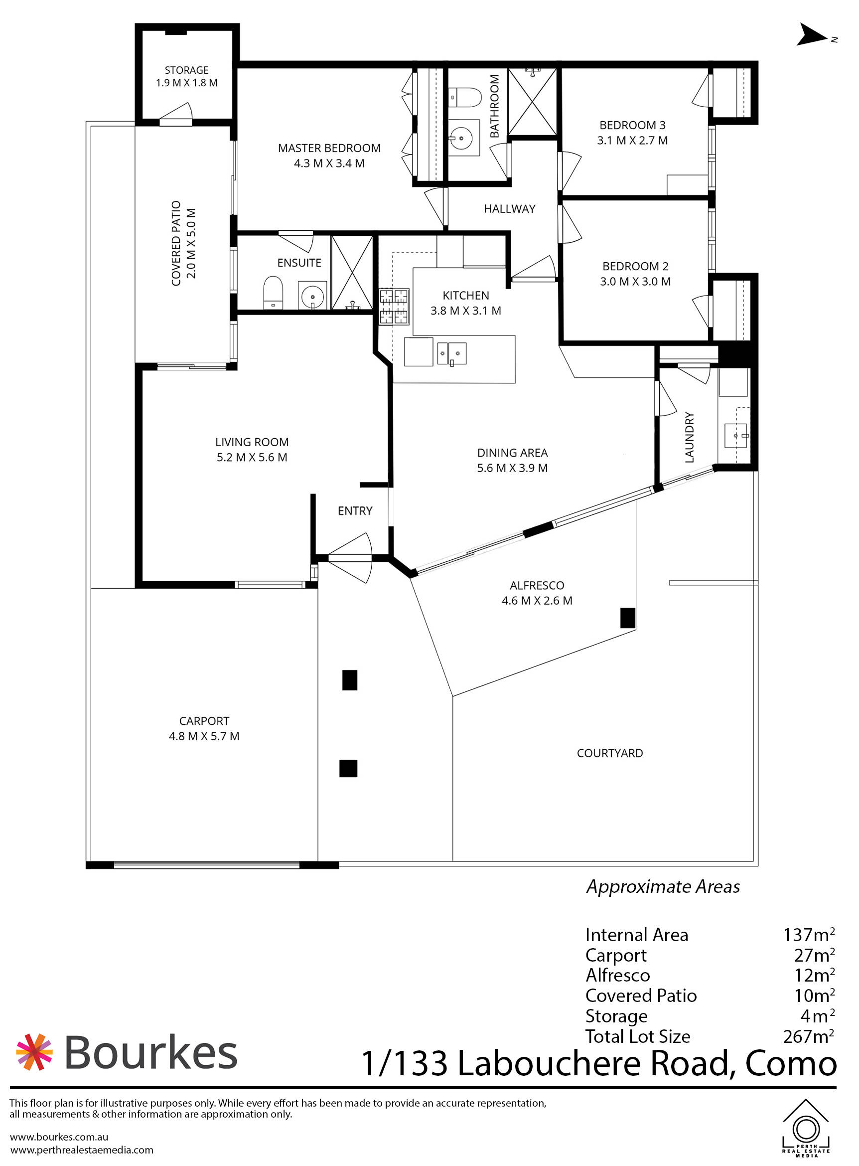 3-bedroom house at 1/133 Labouchere Road, Como, WA 6152, South Perth, Western Australia