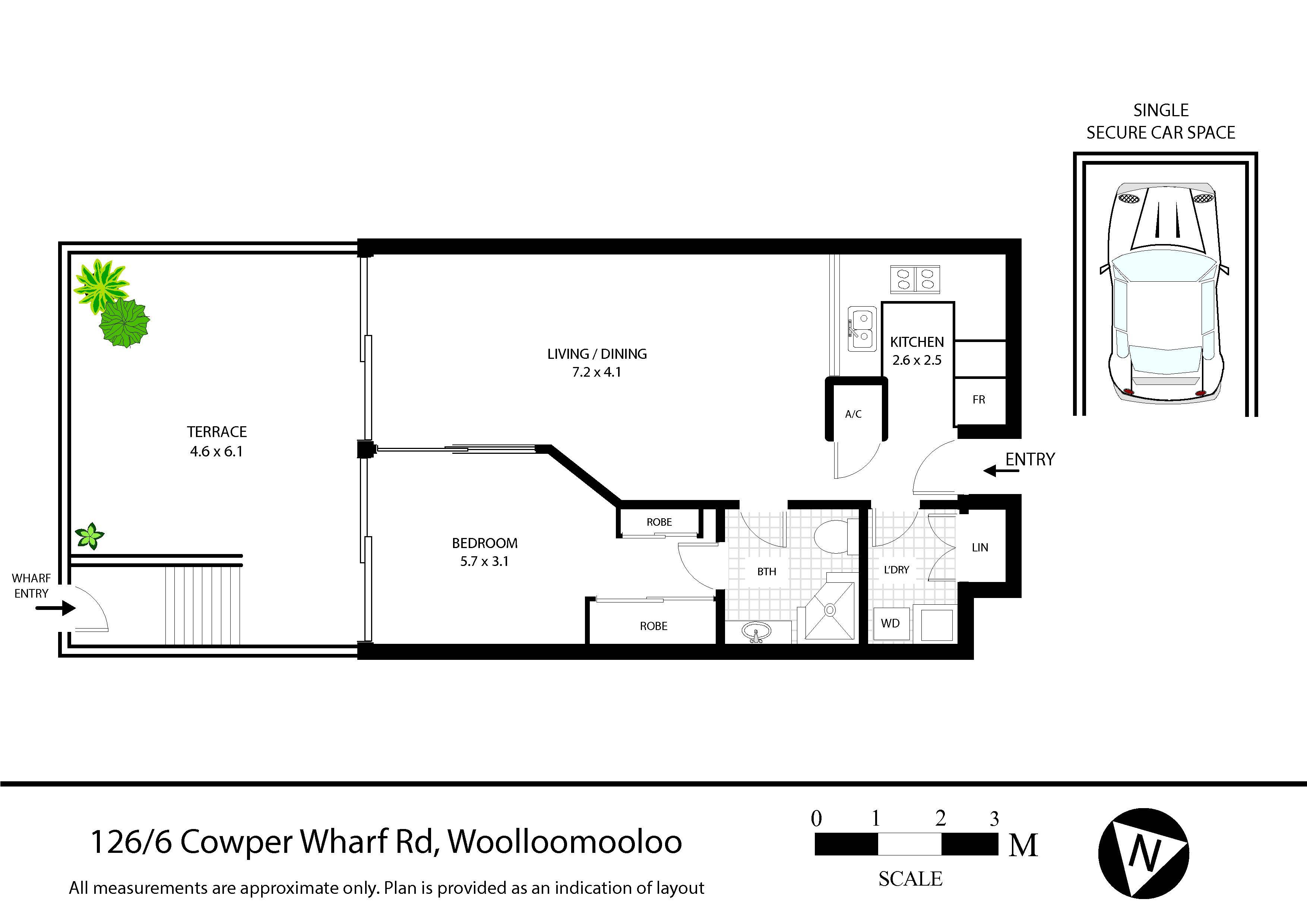 1-bedroom unit at 126/6 Cowper Wharf Roadway, Woolloomooloo, NSW 2011, Sydney, New South Wales