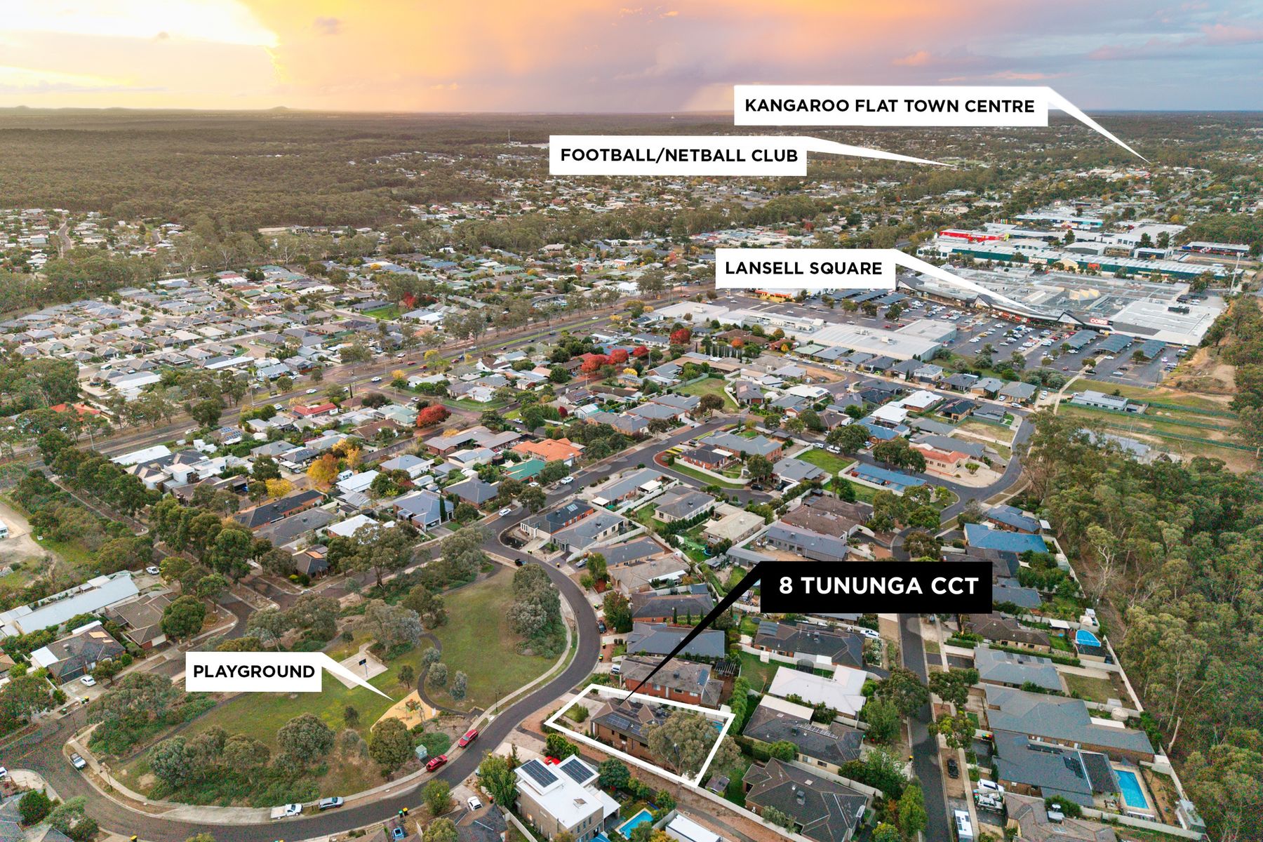 4-bedroom house at 8 TUNUNGA CIRCUIT, Kangaroo Flat VIC 3555, Greater Bendigo, Victoria