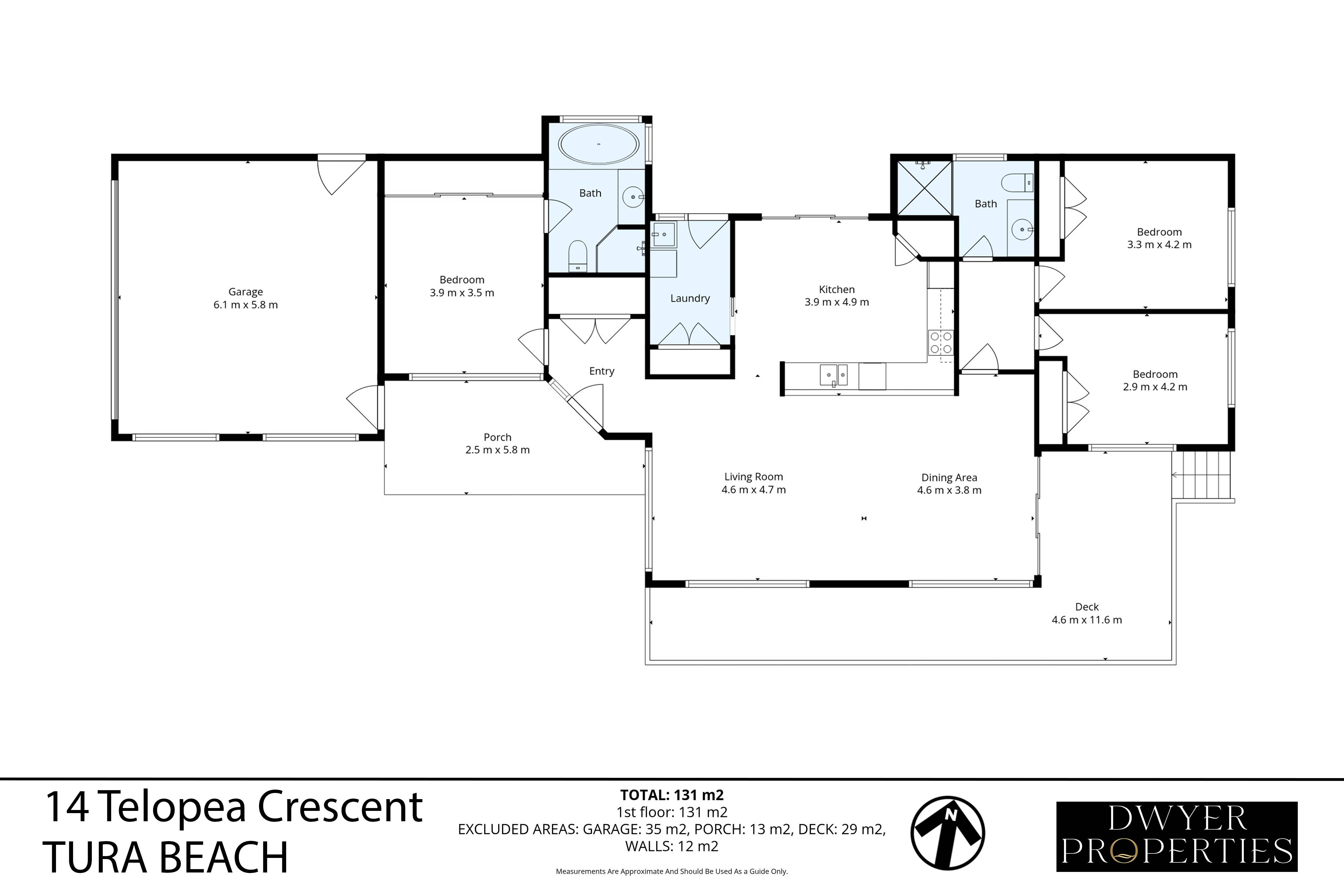 3-bedroom house at 14 Telopea Crescent, Tura Beach, NSW 2548, Bega Valley, New South Wales