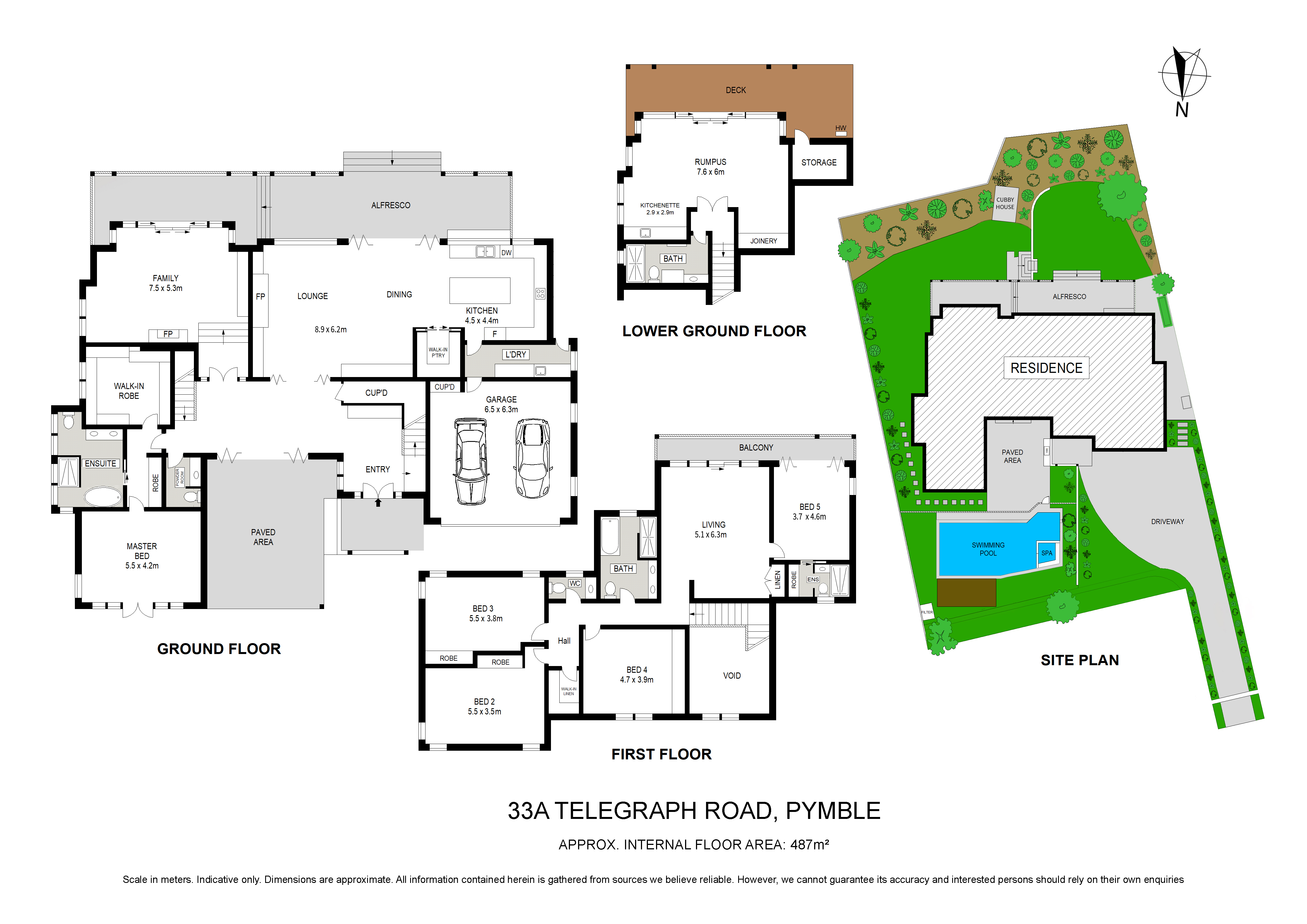 5-bedroom house at 33A TELEGRAPH ROAD, Pymble NSW 2073, Ku-Ring-Gai, New South Wales