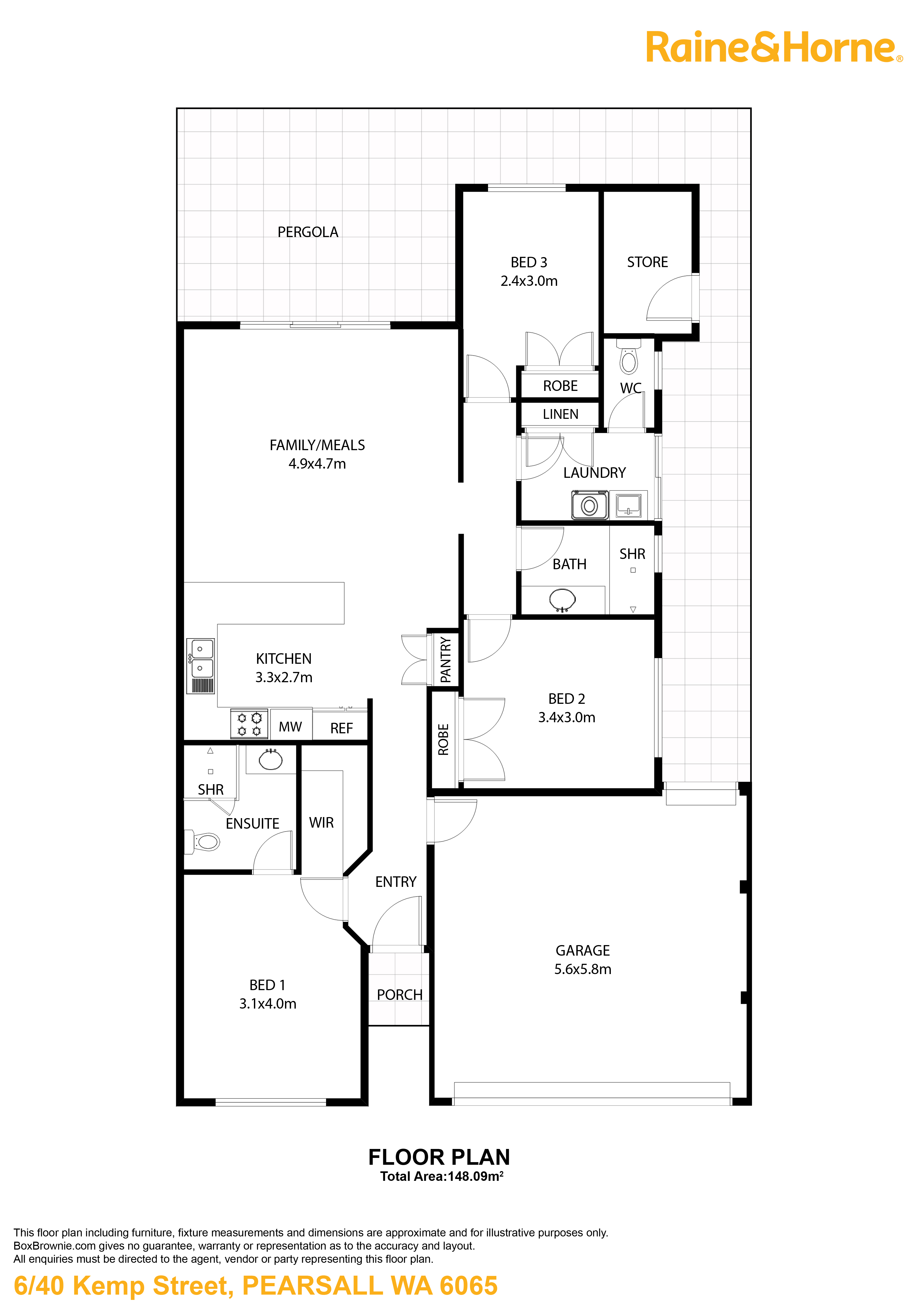 3-bedroom house at 6 40 KEMP STREET, PEARSALL WA 6065, Wanneroo, Western Australia