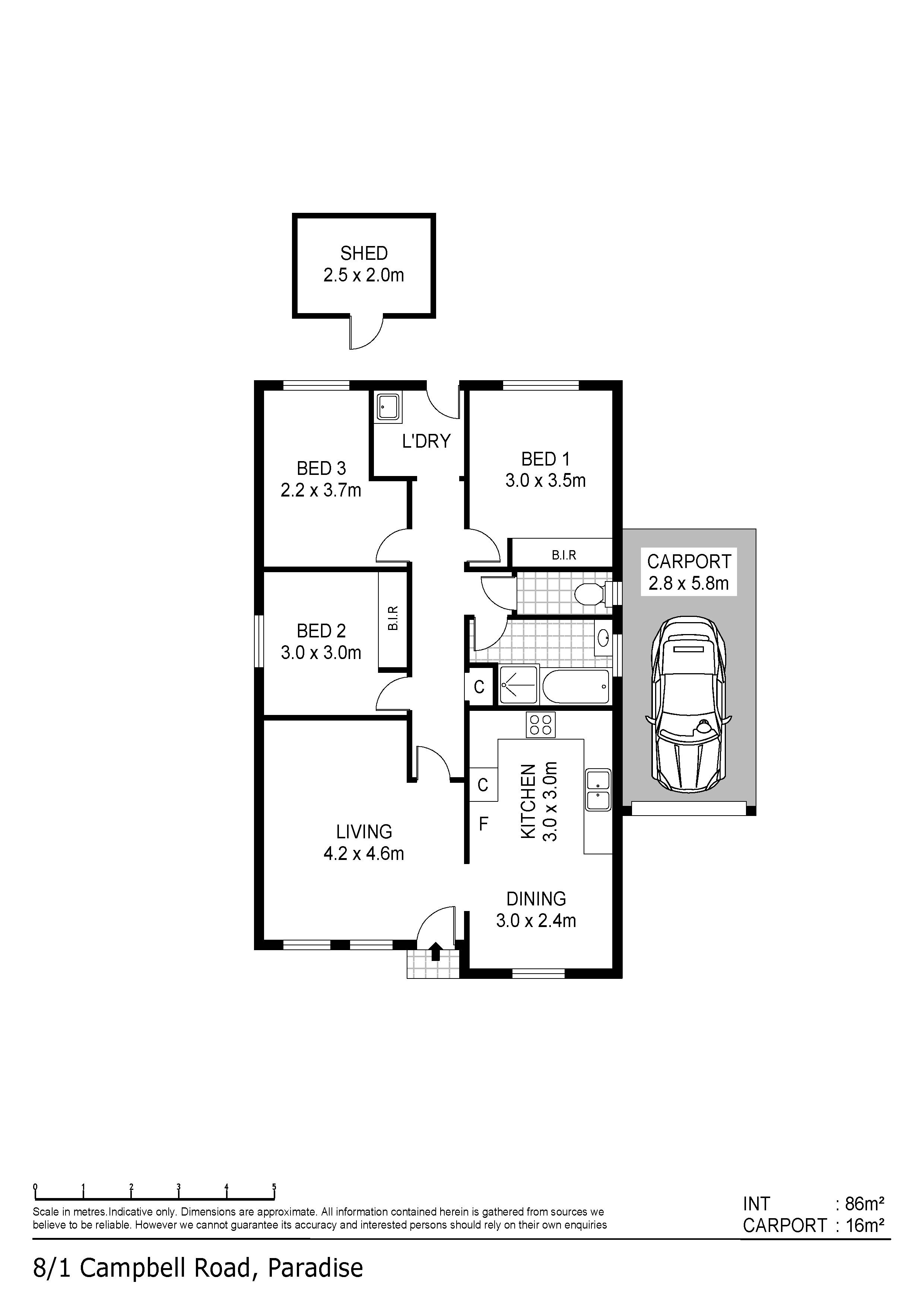 3-bedroom unit at 8/1 Campbell Road, Paradise, SA 5075, Campbelltown (Sa), South Australia