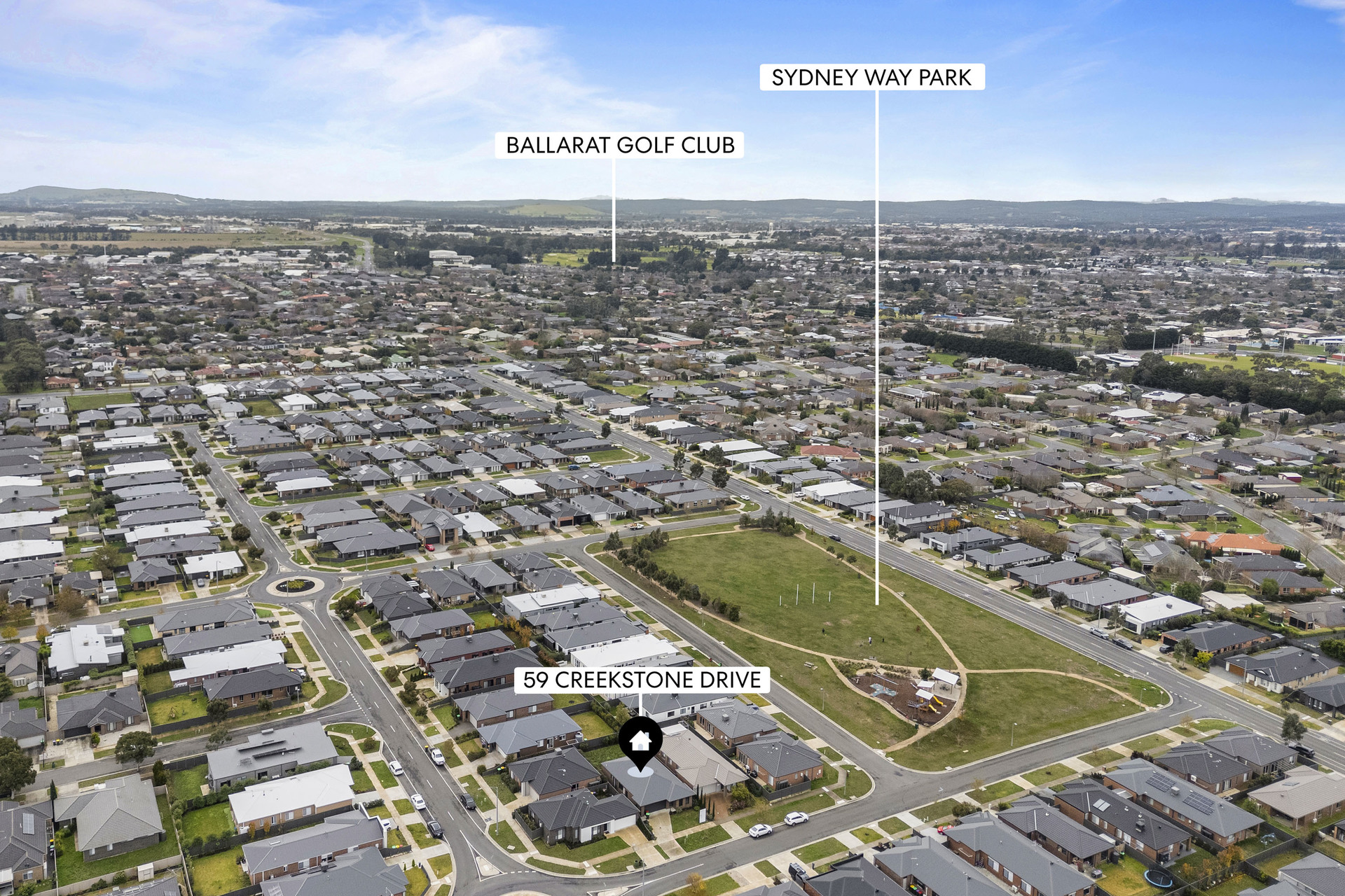 3-bedroom house at 59 CREEKSTONE DRIVE, Alfredton VIC 3350, Ballarat, Victoria