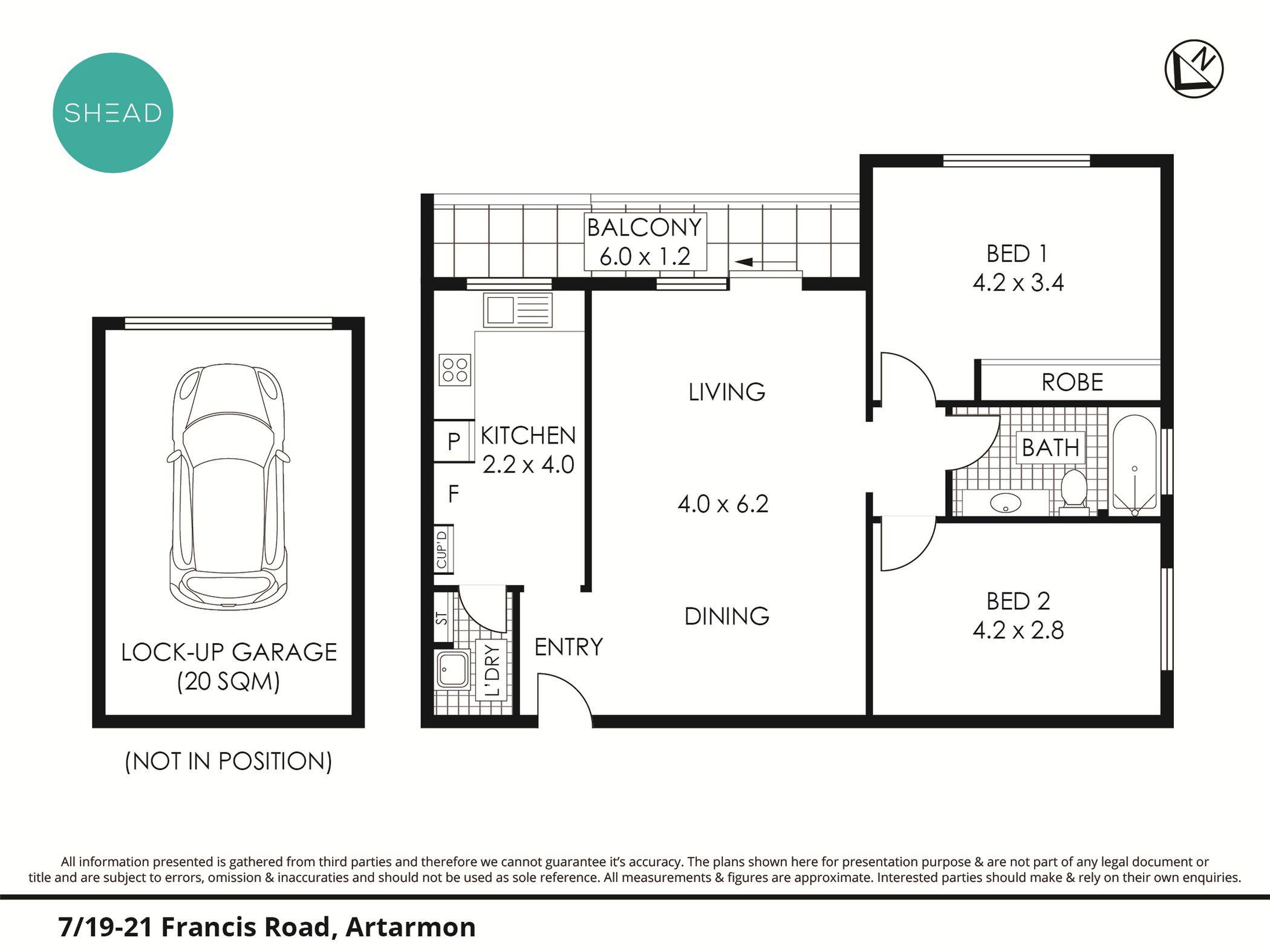 2-bedroom unit at 7 19-21 FRANCIS ROAD, ARTARMON NSW 2064, Willoughby, New South Wales