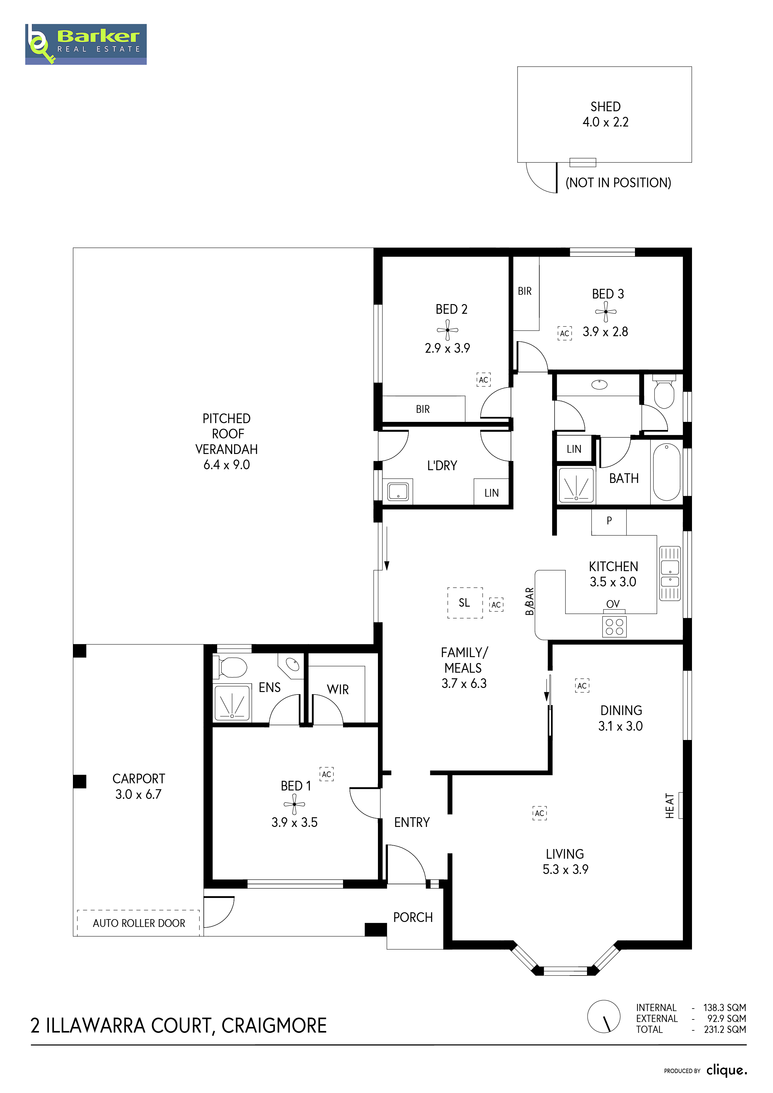 3-bedroom house at 2 ILLAWARRA COURT, Craigmore SA 5114, Playford, South Australia