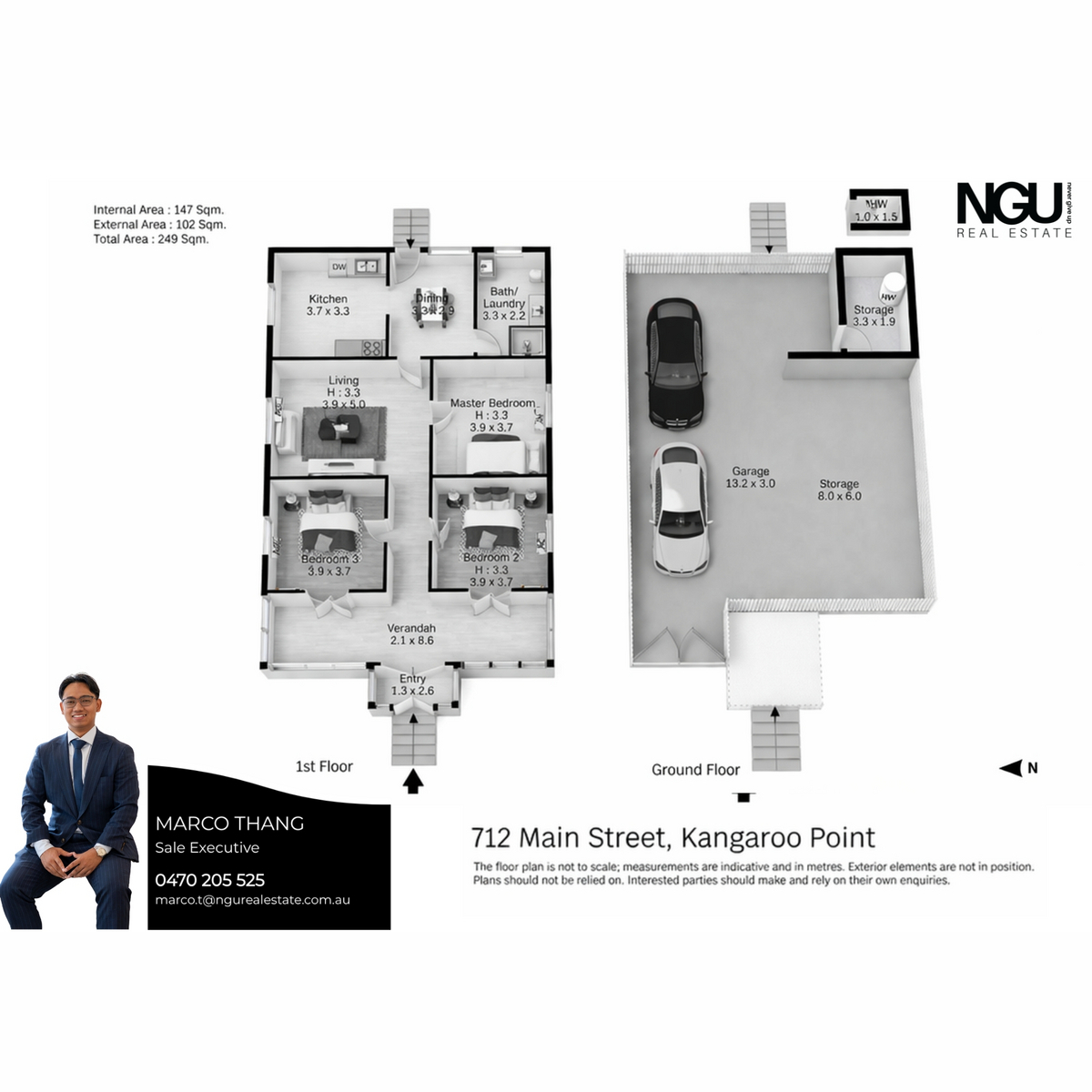 3-bedroom house at 712 Main Street, Kangaroo Point, QLD 4169, Brisbane, Queensland