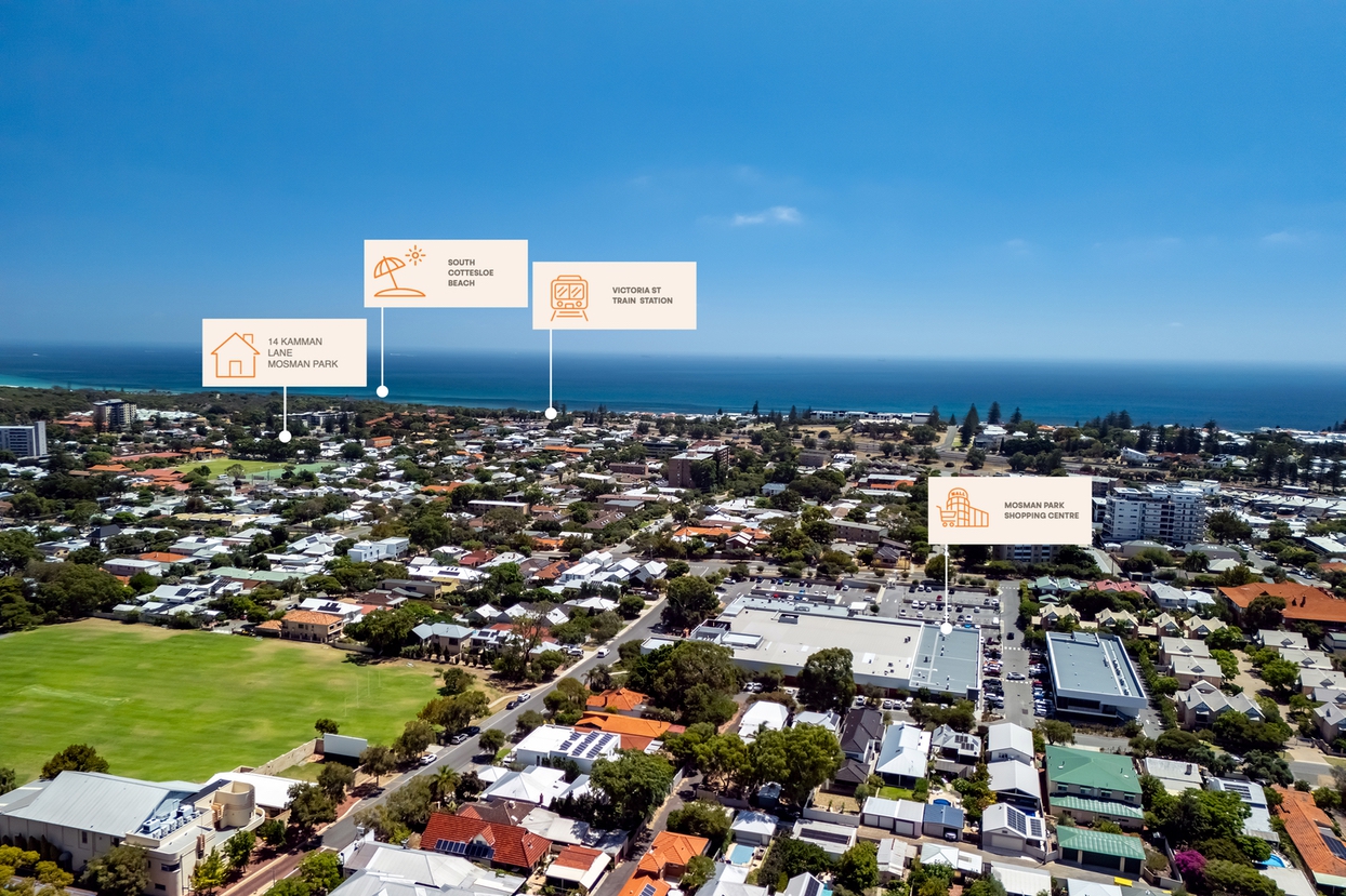 3-bedroom house at 14 Kamman Lane, Mosman Park, WA 6012, Mosman Park, Western Australia