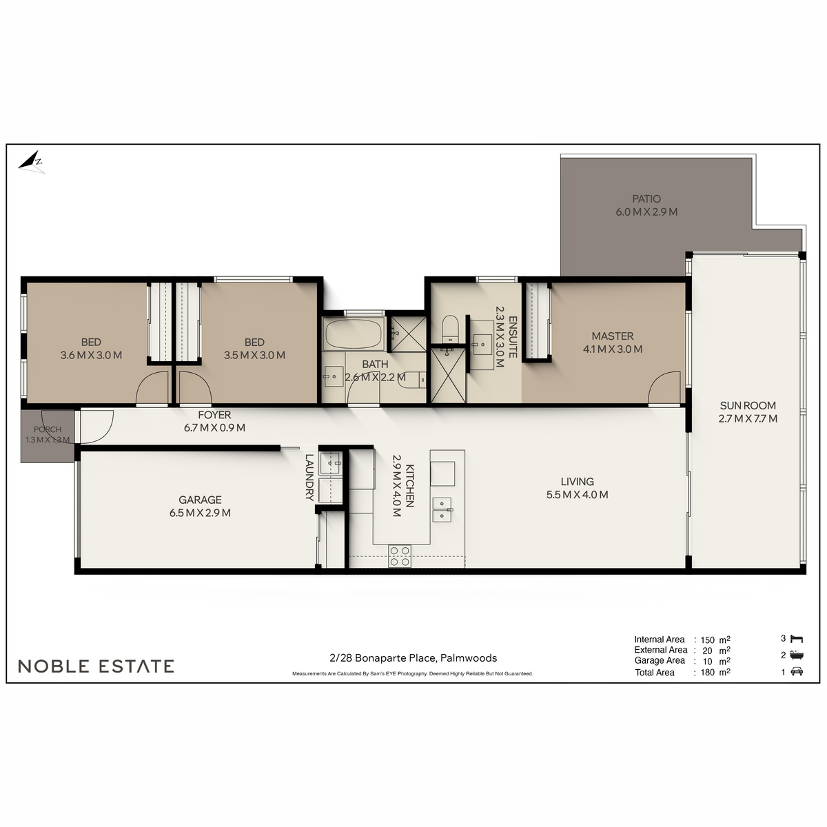 3-bedroom unit at 2/28 Bonaparte Place, Palmwoods, QLD 4555, Sunshine Coast, Queensland