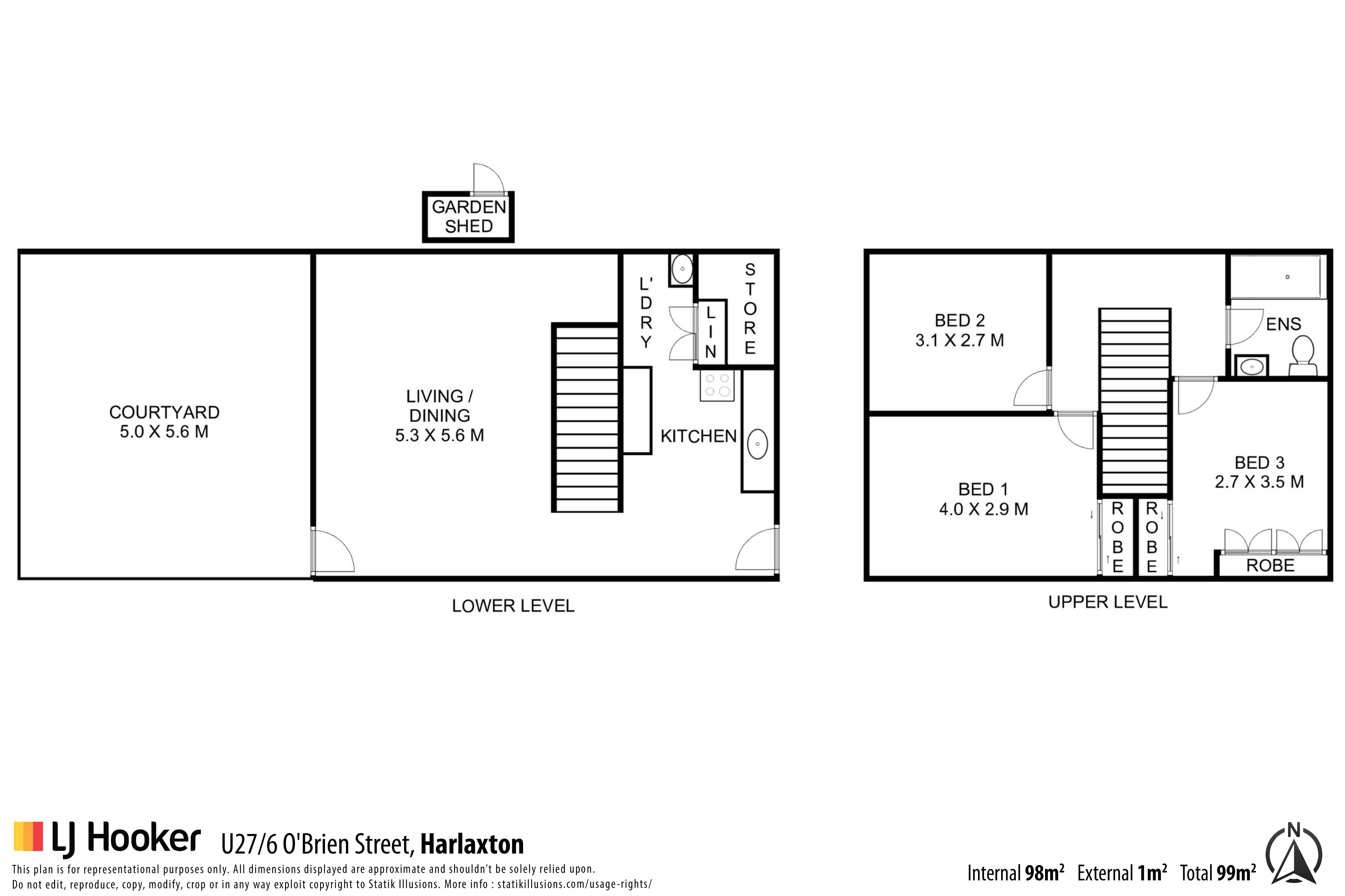 3-bedroom unit at 27 6 O'BRIEN STREET, HARLAXTON QLD 4350, Toowoomba, Queensland